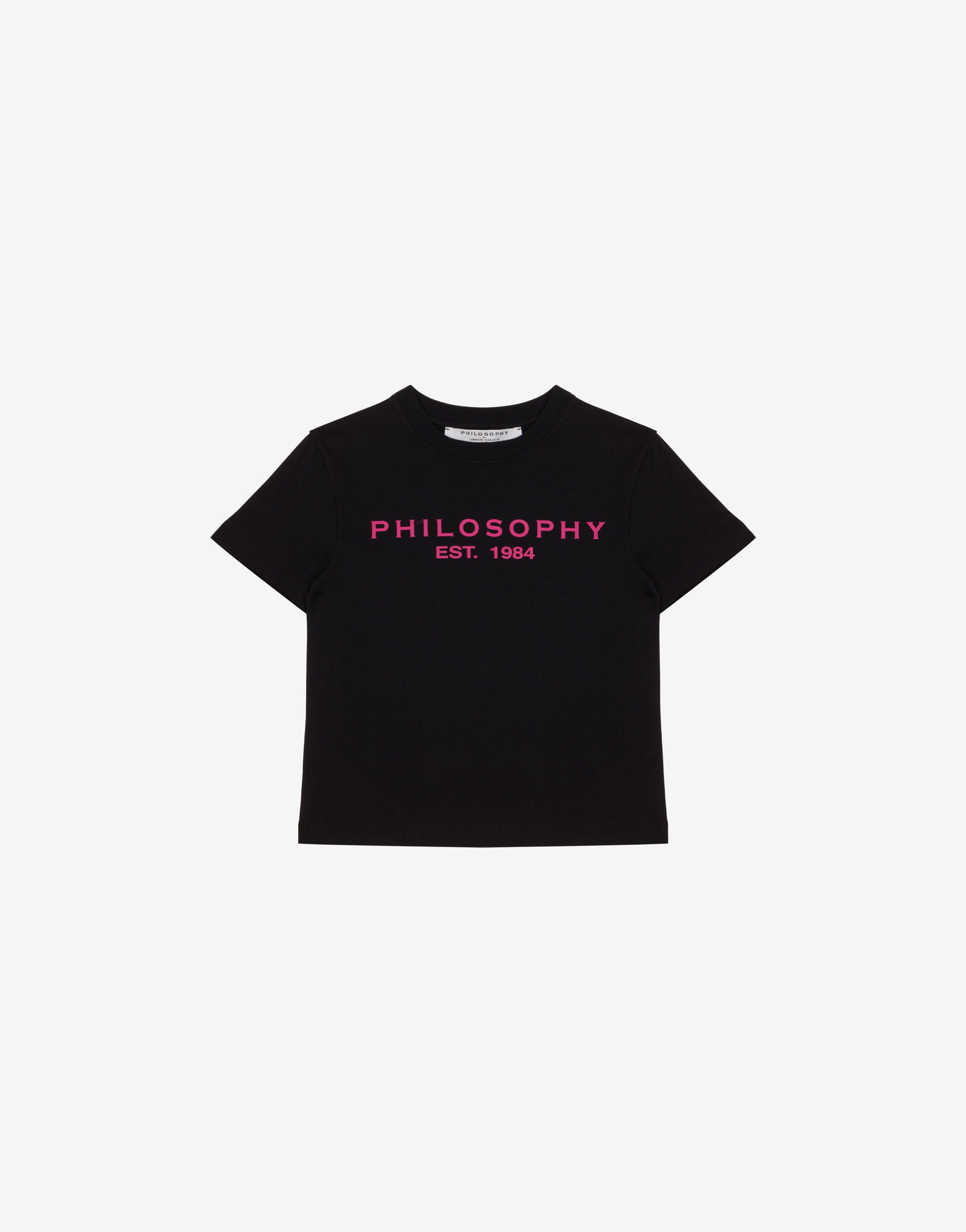 Kids t-shirt in jersey con logo PLS、mySite、aoinhome