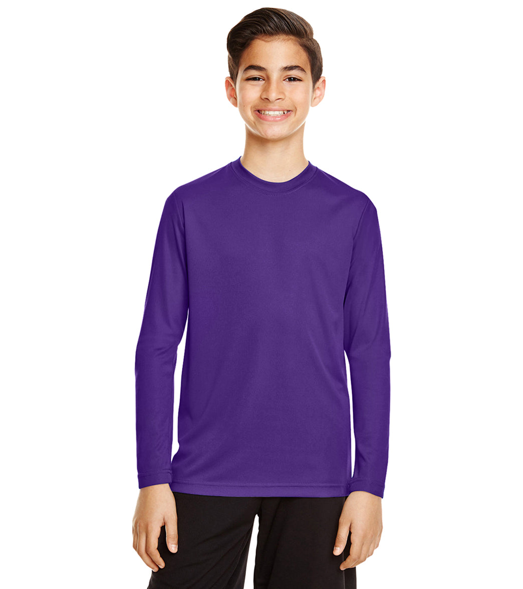Team 365 Youth Zone Performance Long Sleeve T-Shirt、mySite、noshort