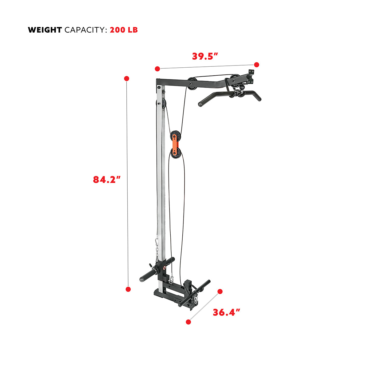  Sunny Strength™ Stretch Training Machine Lat Pulldown Pulley System Attachment for Power Racks、mySite、ghnorth