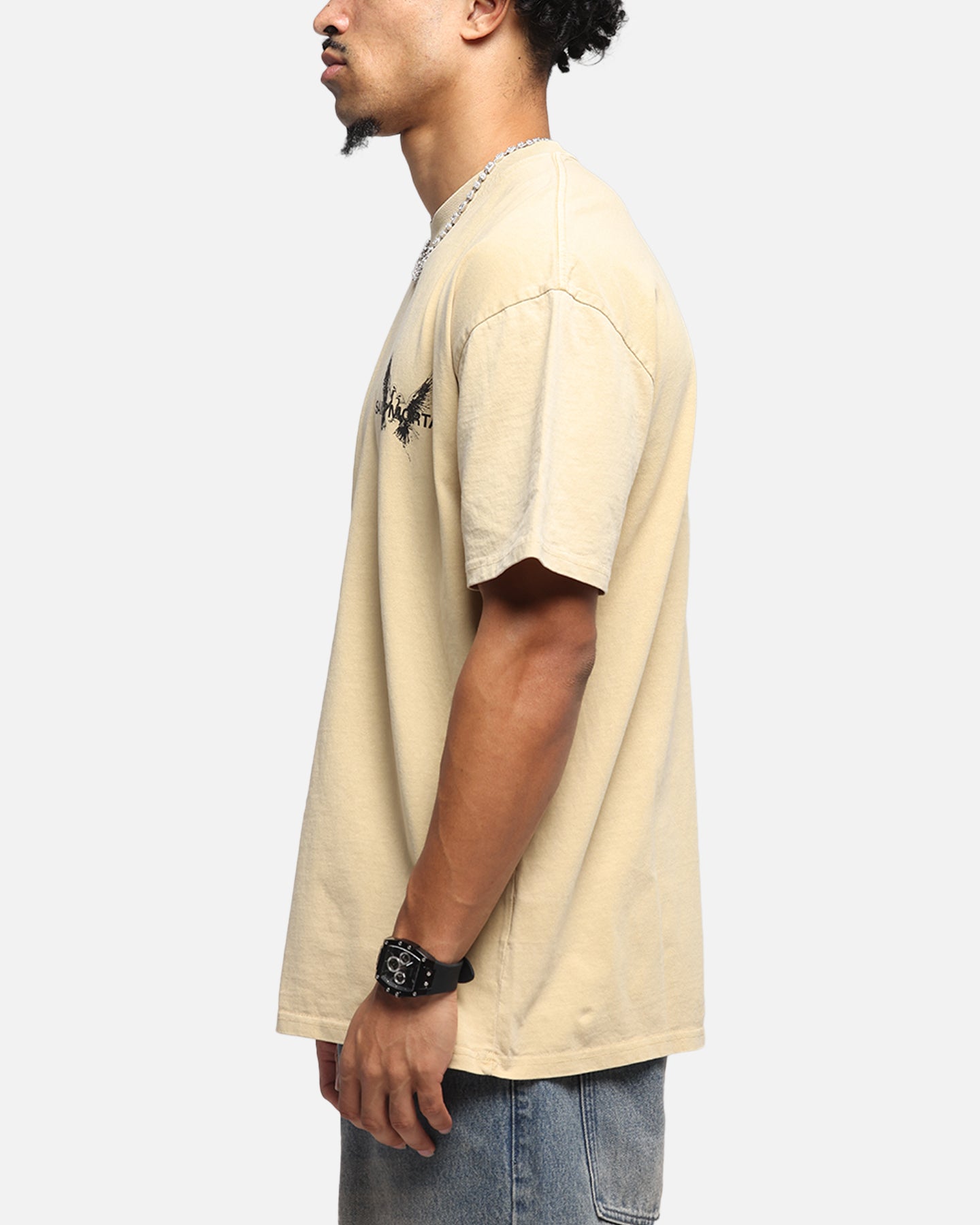 Saint Morta Black Doves Boxy T-Shirt Stone、mySite、zt4zffjzw