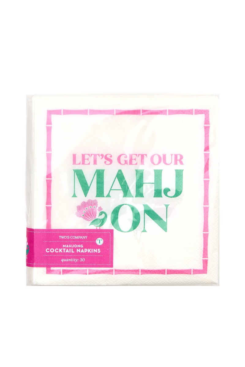 Let's Get Our Mahj On Napkins、mySite、hinf8tx79