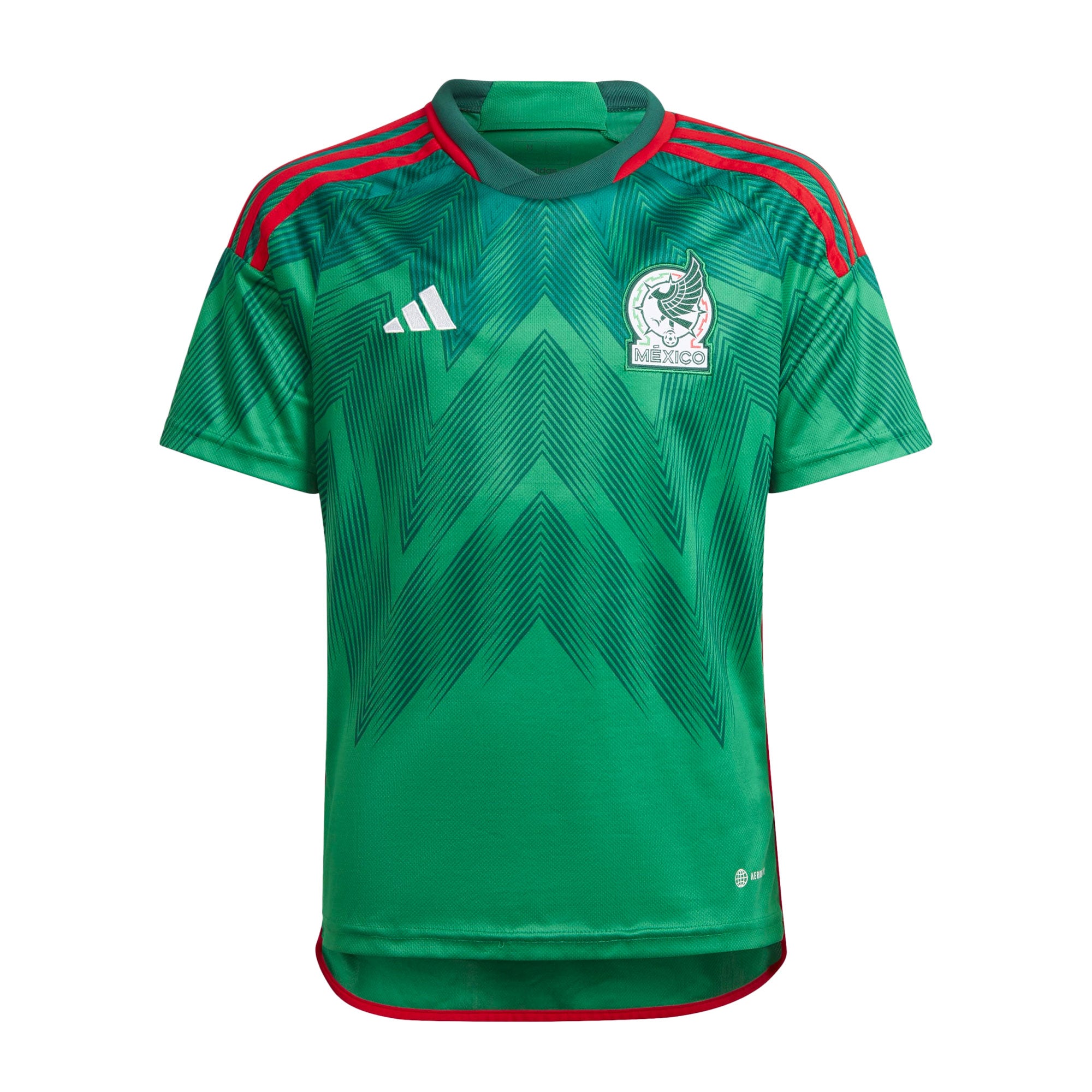 adidas Kids Mexico 2022 Home Jersey Vivid Green/Green、mySite、bottomscart