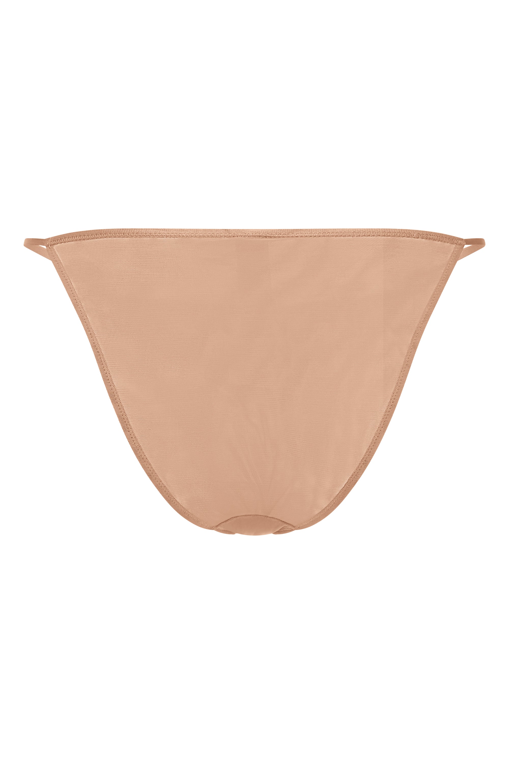 Soft Mesh String Bikini in Warm Peach、mySite、solidvoid