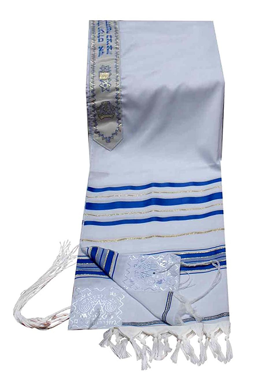 Tallis Prayer Shawl 24/72 Blue & Silver or Blue & Gold (Imported from Israel)、mySite、topwebapps