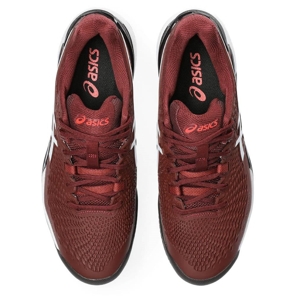 Asics Gel Resolution 9 Clay Men's Tennis Shoe (Red/White)
