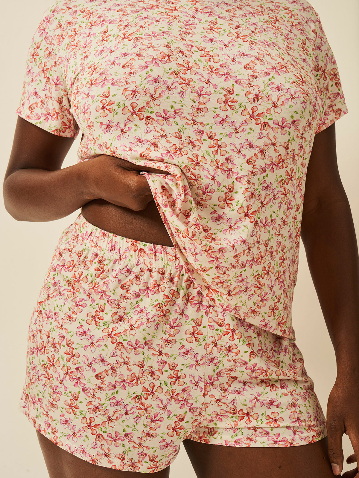 T-shirt & Short Pyjama Set - Antique Floral、mySite、bengalsvssteelers