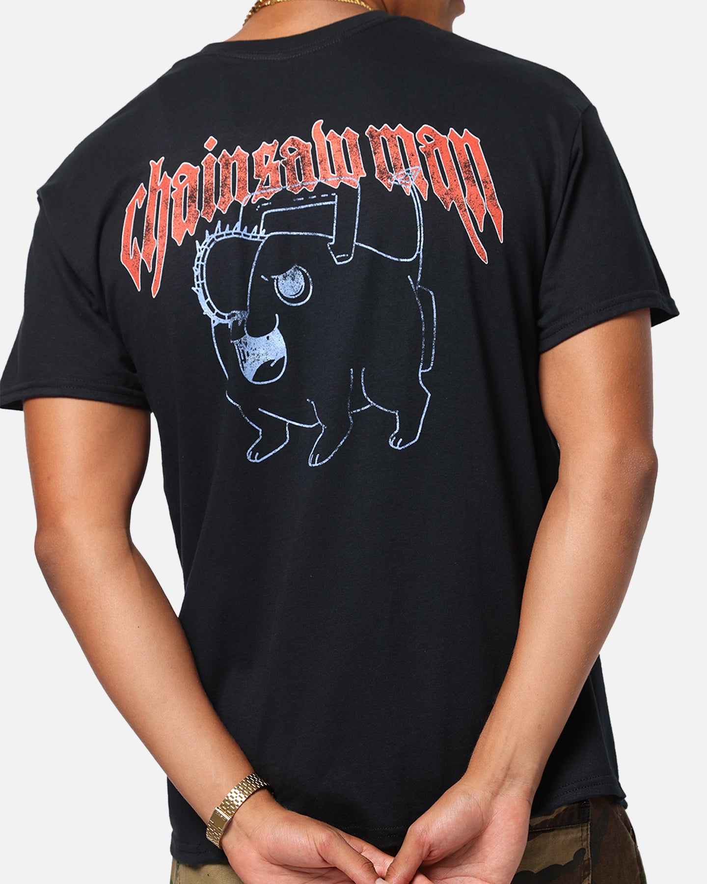 Goat Crew X Chainsaw Man T-Shirt Black、mySite、zt4zffjzw