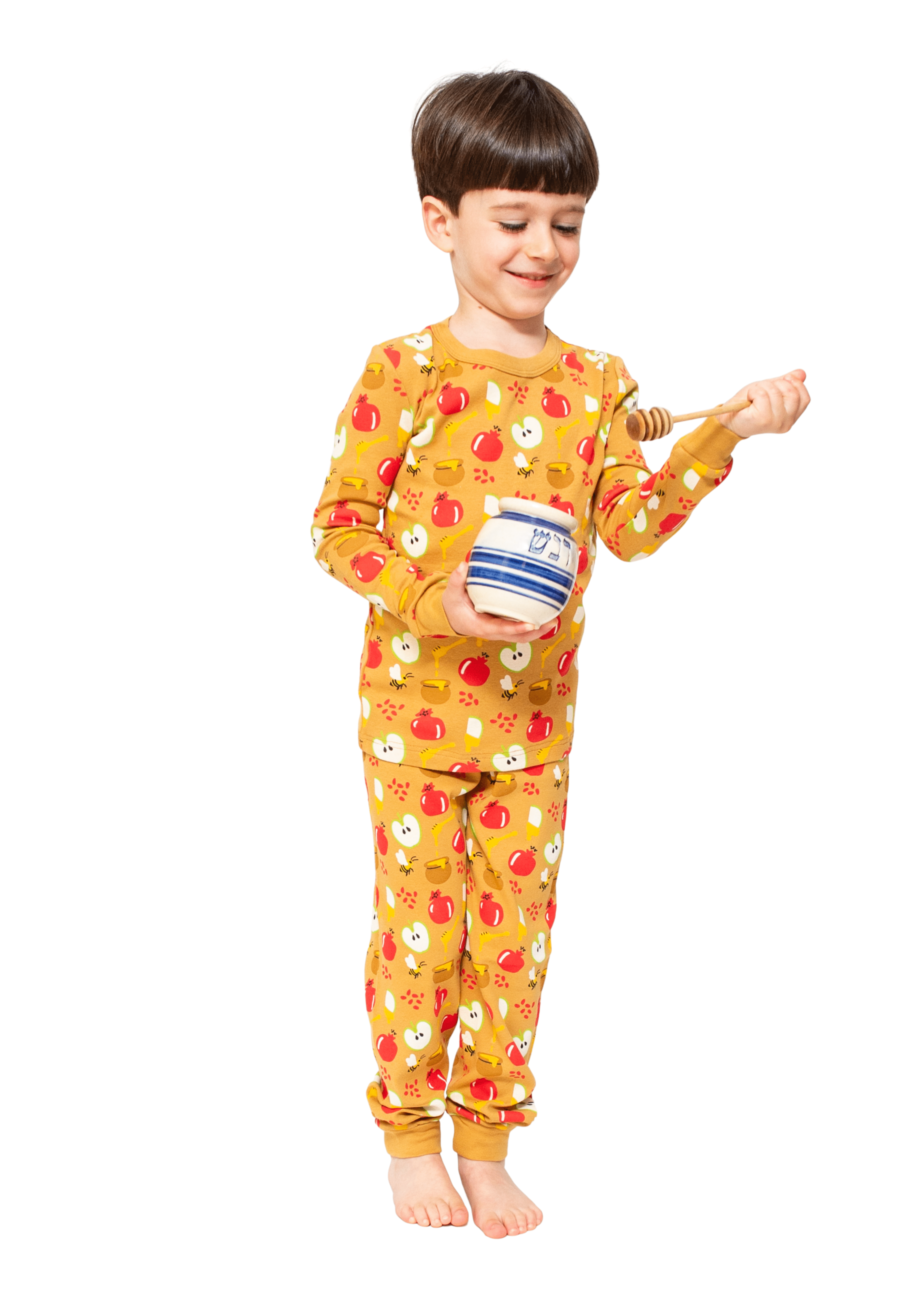 Kids Rosh Hashanah Apples & Honey Pajamas - (Unisex Sizes 2T - 12)、mySite、topwebapps