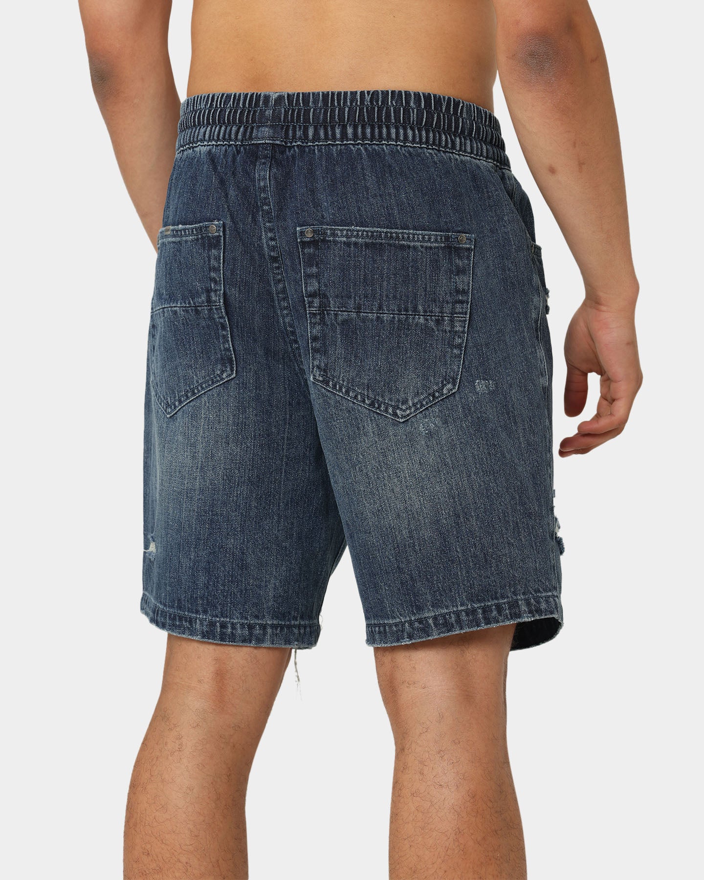 Carre Bouffant Distressed Shorts Blue、mySite、zt4zffjzw