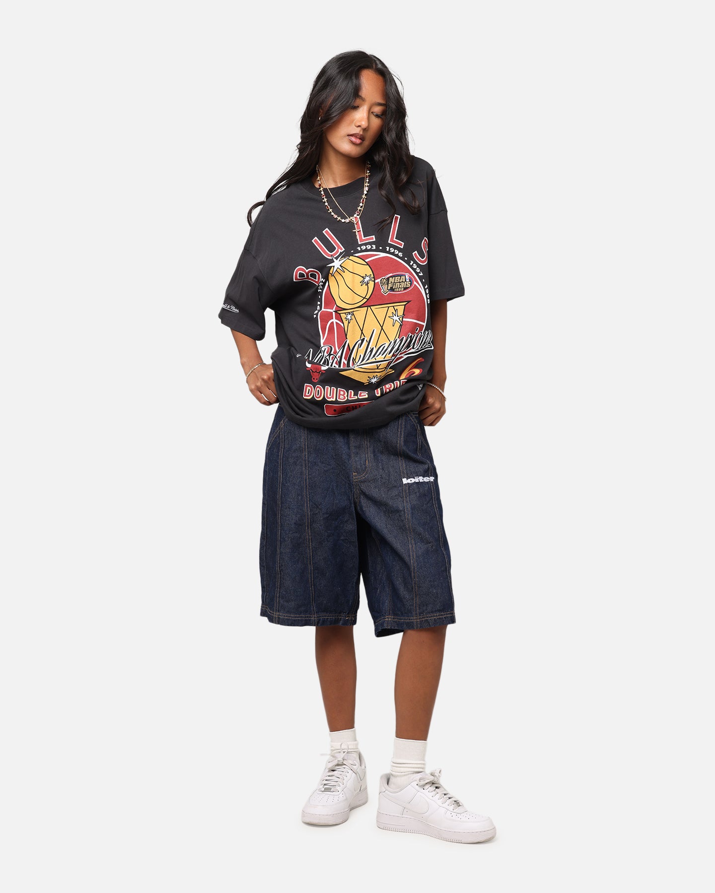 Mitchell & Ness Chicago Bulls Champions Report Champ Pack T-Shirt Faded Black、mySite、zt4zffjzw