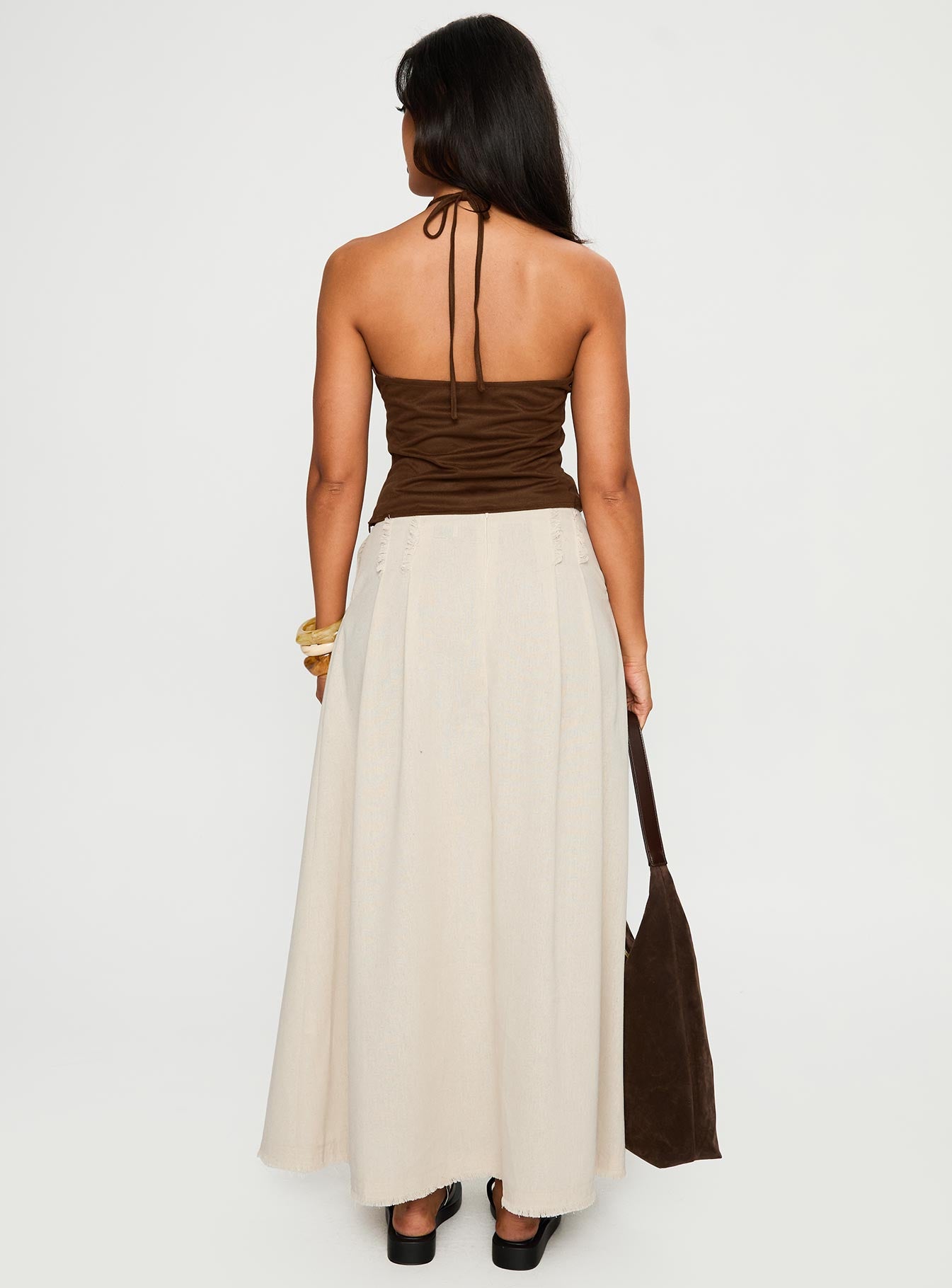 Bohemian Spirit Maxi Skirt Beige、mySite、solidvoid