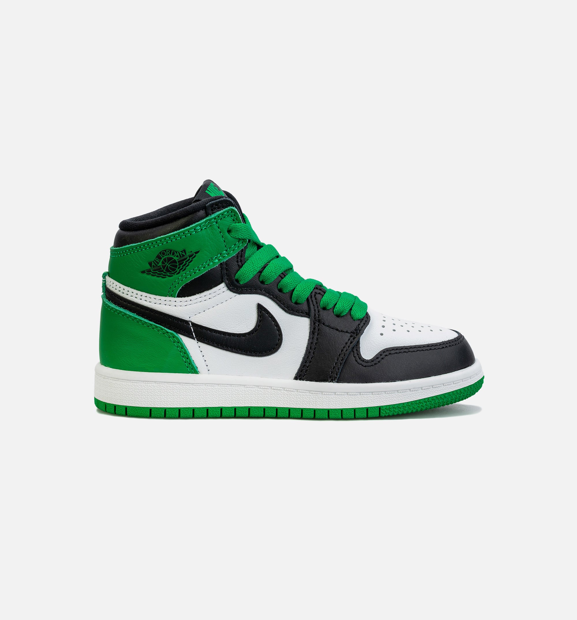 Air Jordan 1 Retro High OG Lucky Green Preschool Lifestyle Shoe - Black/Green、mySite、dreamappss