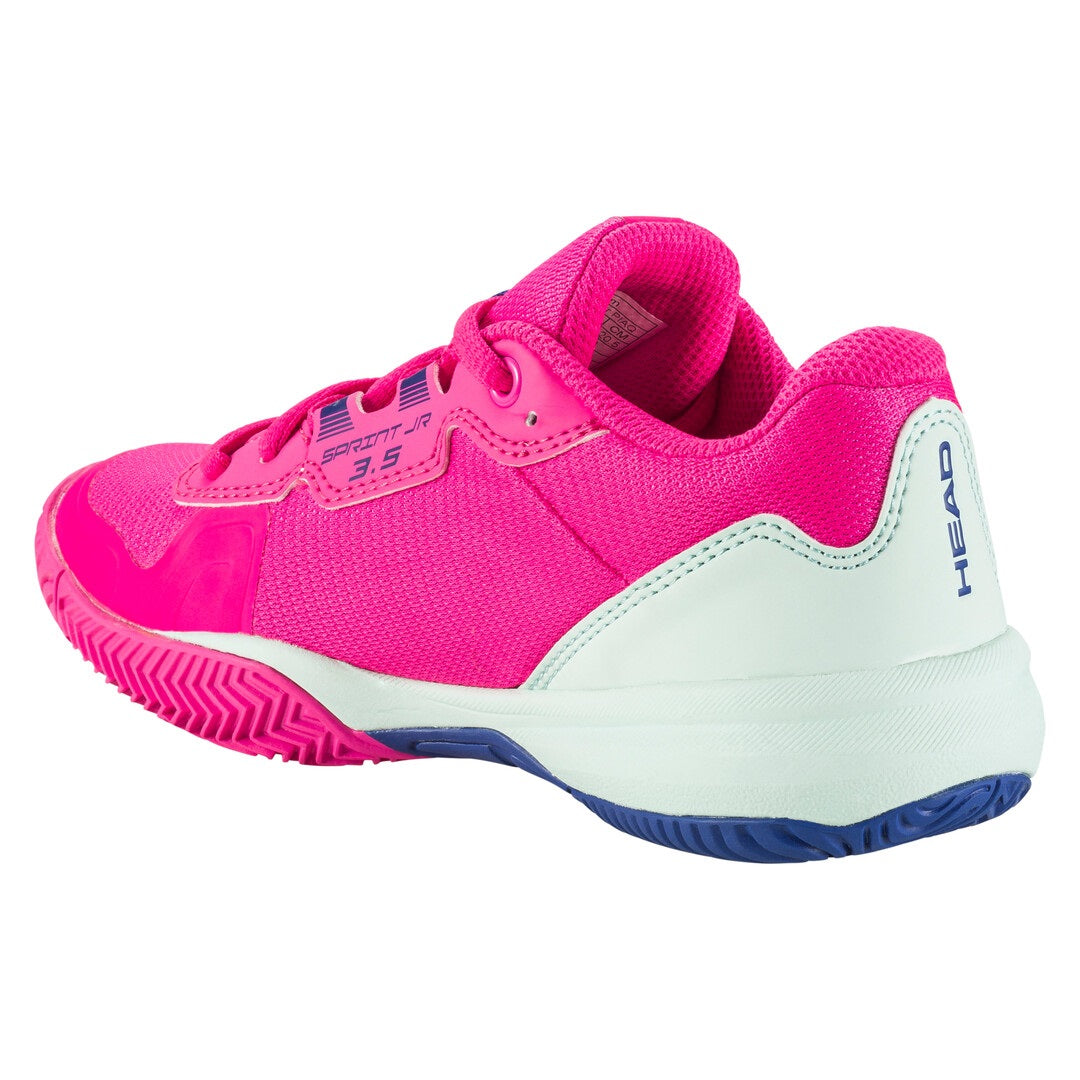 Head Sprint 3.5 Junior Tennis Shoe (Pink/Aqua)