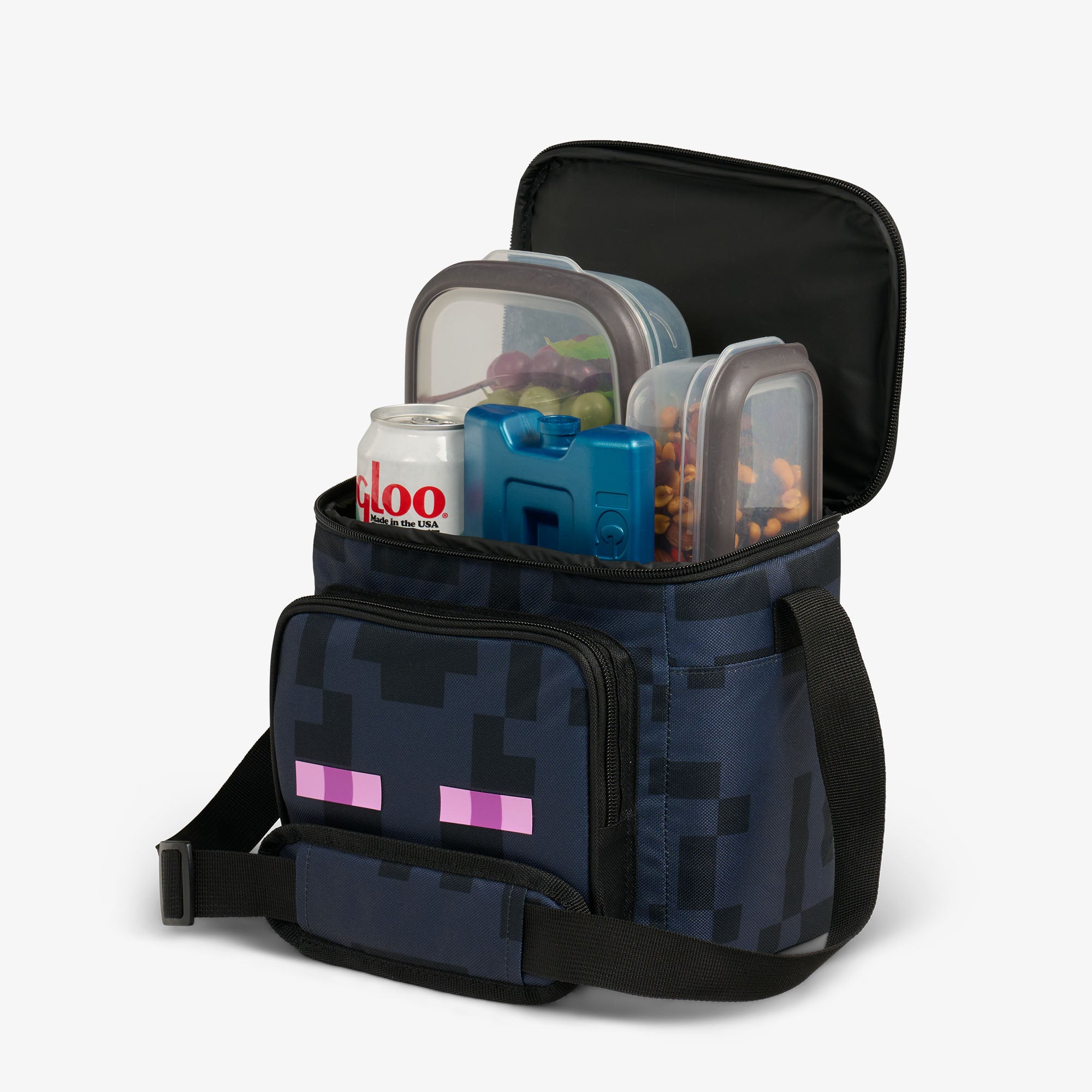 Minecraft Enderman Square Lunch Cooler Bag、mySite、noshort