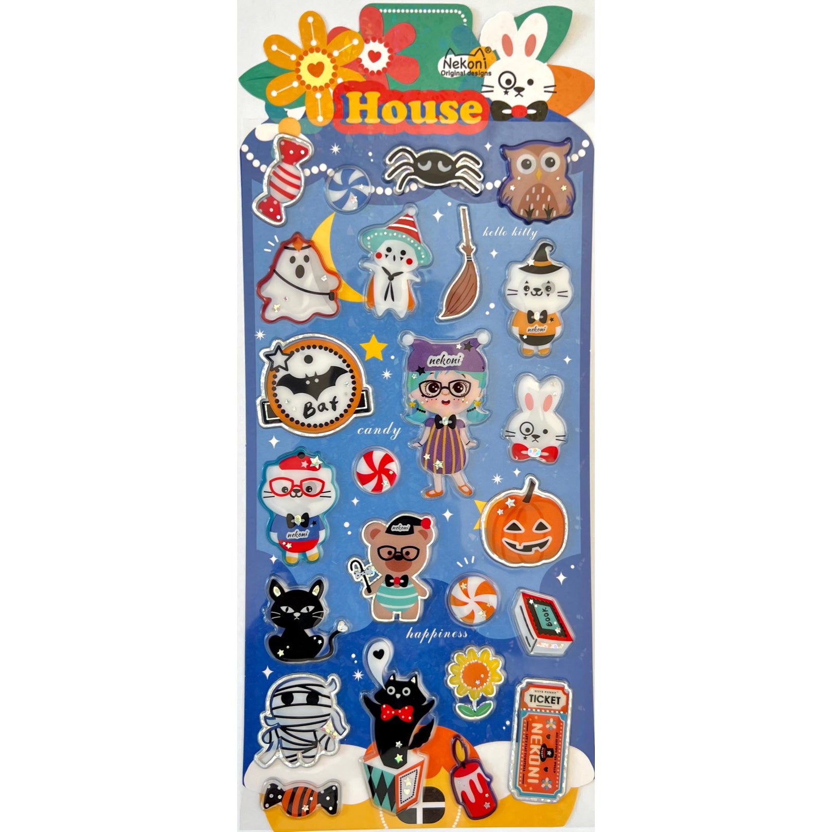  Spooky House Gel Stickers、mySite、ghnorth