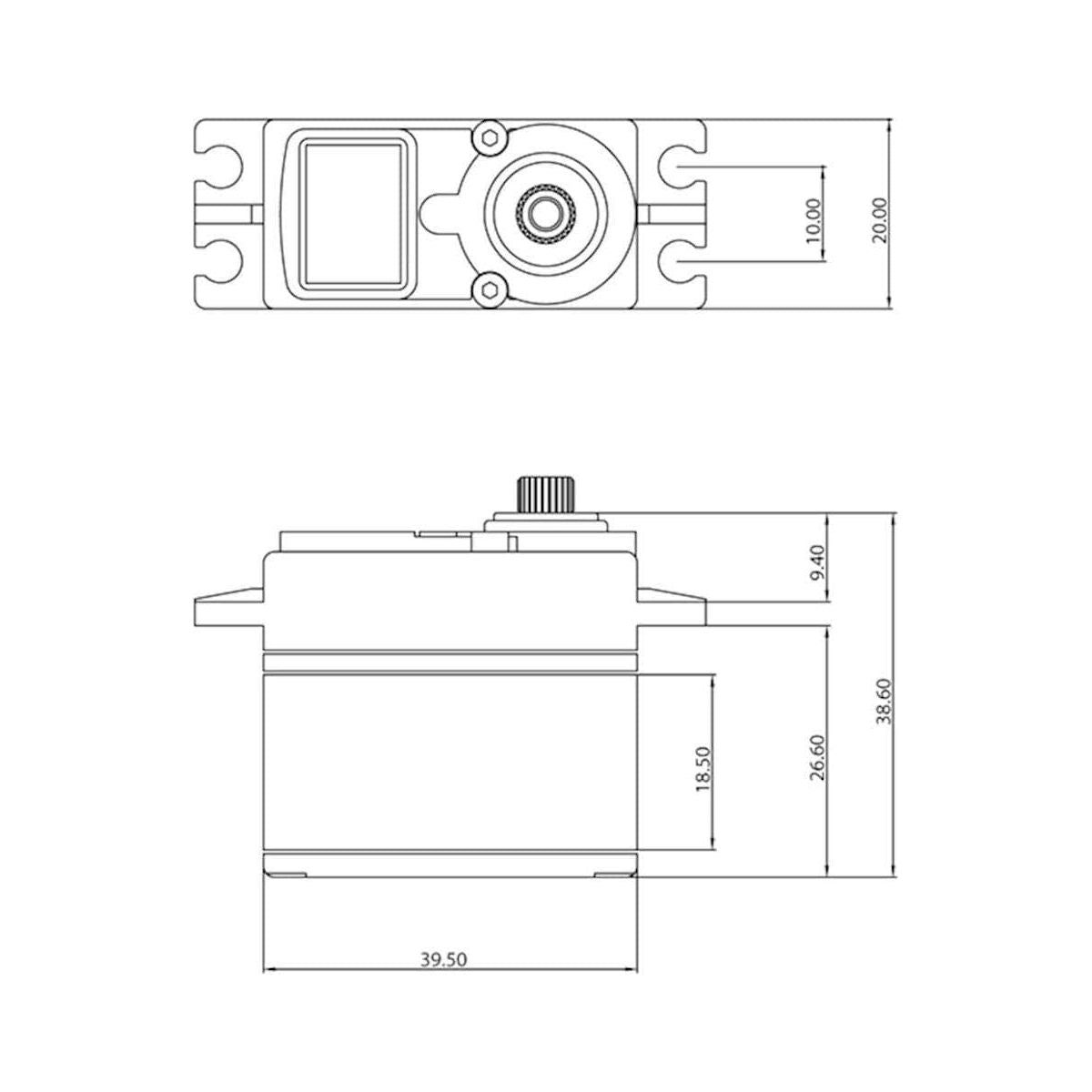  PTK-130T, ProTek RC 130T Standard Digital High Torque Metal Gear Servo (High Voltage)、mySite、merchandisen