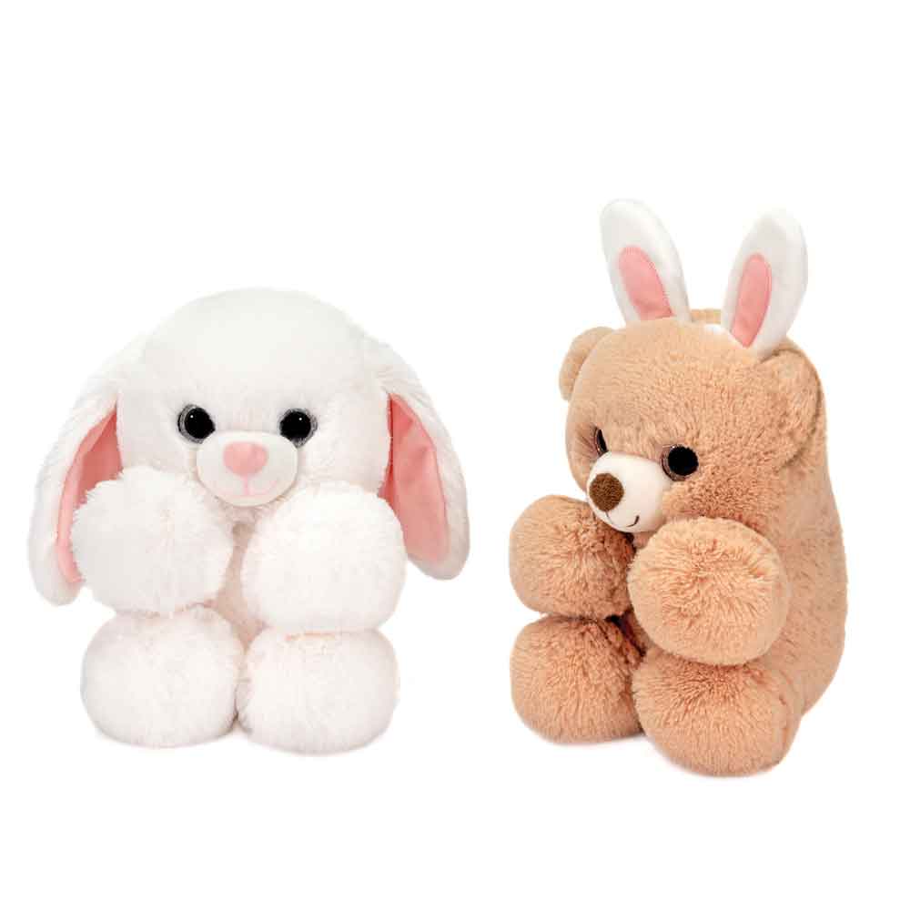 8IN 2ASST. ANIMALS - BEAR, BUNNY、mySite、g9winljtr