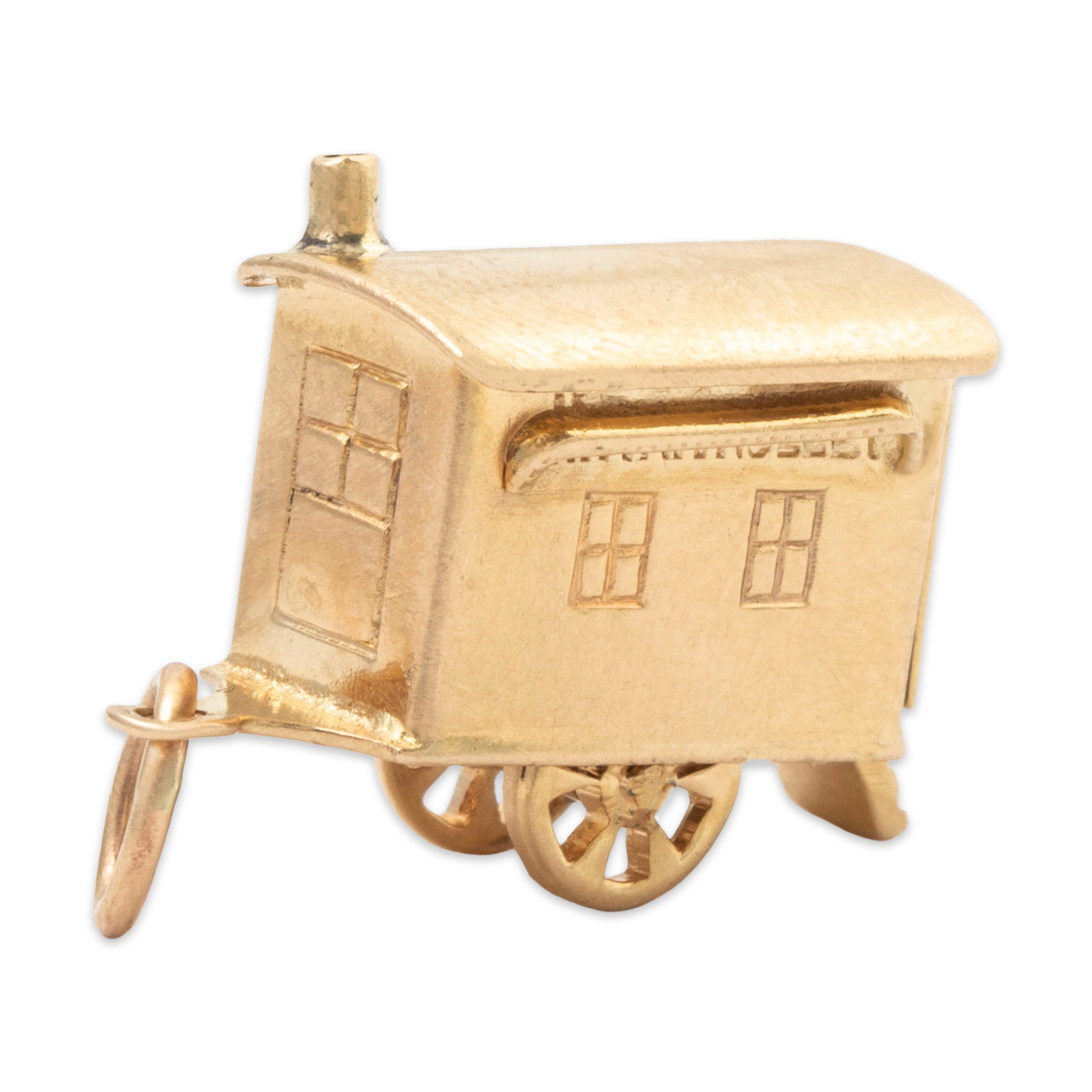 Vintage 14k Yellow Gold Tiny Home Vardos Charm / Pendant、mySite、hinf8tx79