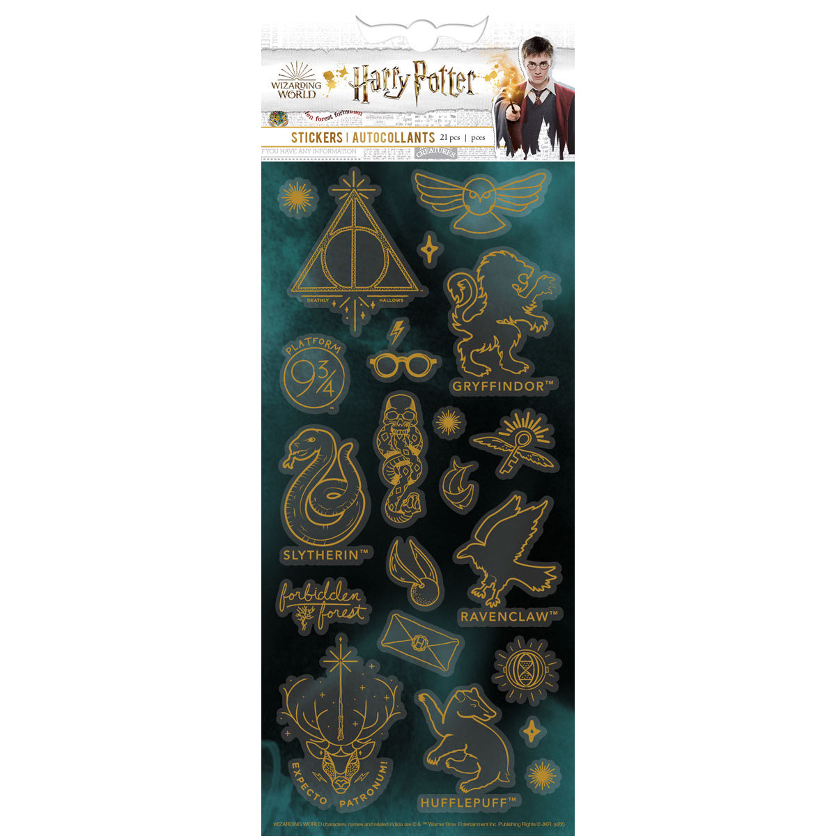  Harry Potter Signs & Symbols Foil Stickers、mySite、ghnorth
