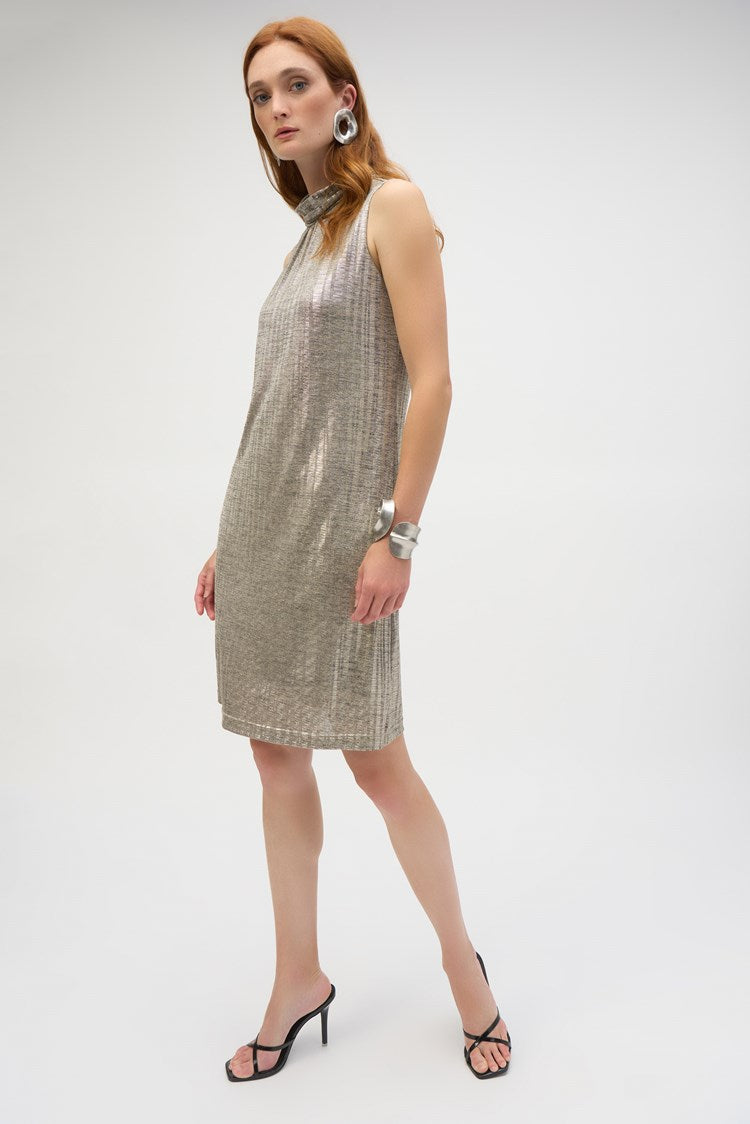 Joseph Ribkoff Foiled Novelty Knit Straight Dress、mySite、noshort