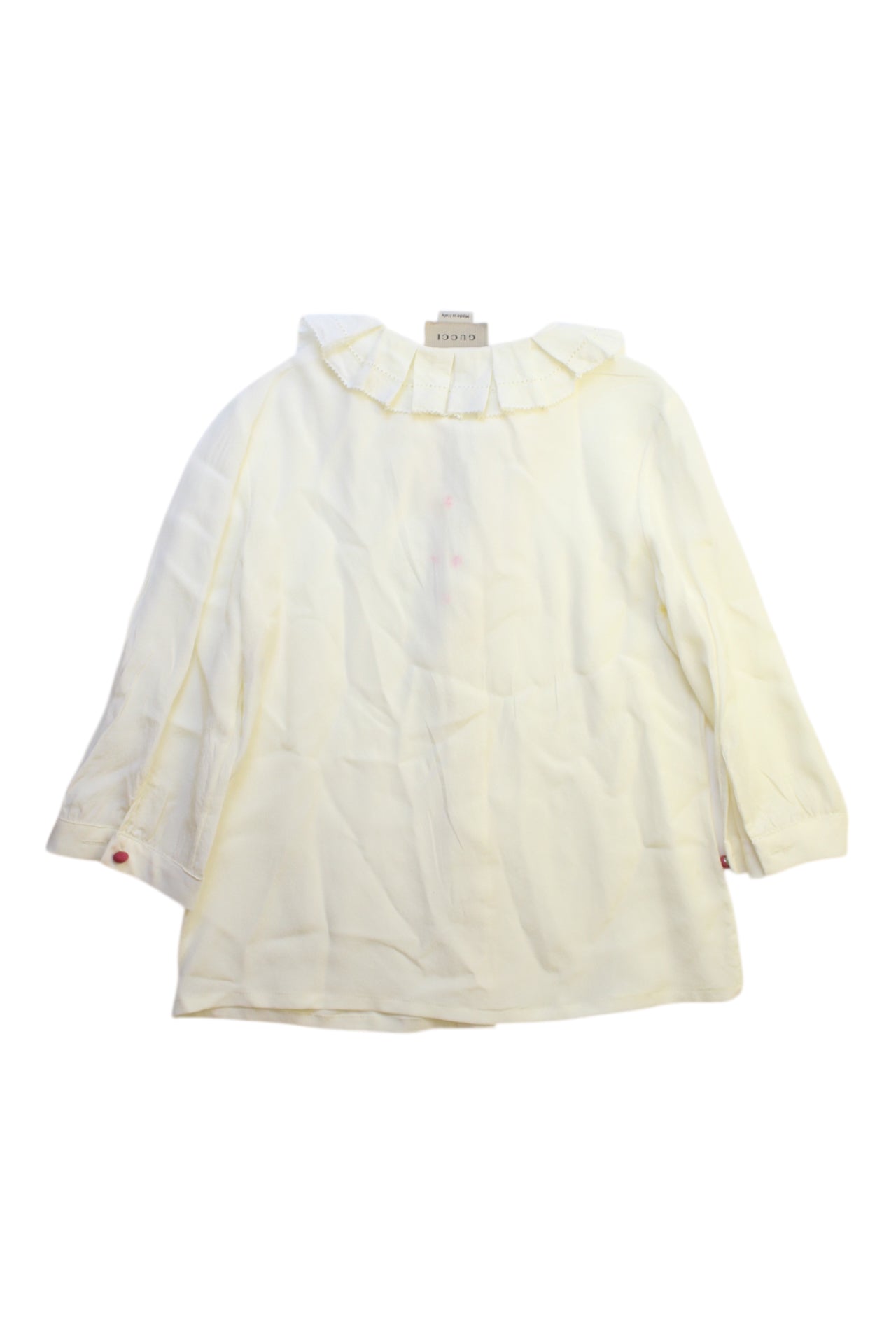 Gucci Ruffle Collar Long Sleeve Shirt 6T、mySite、g9winljtr