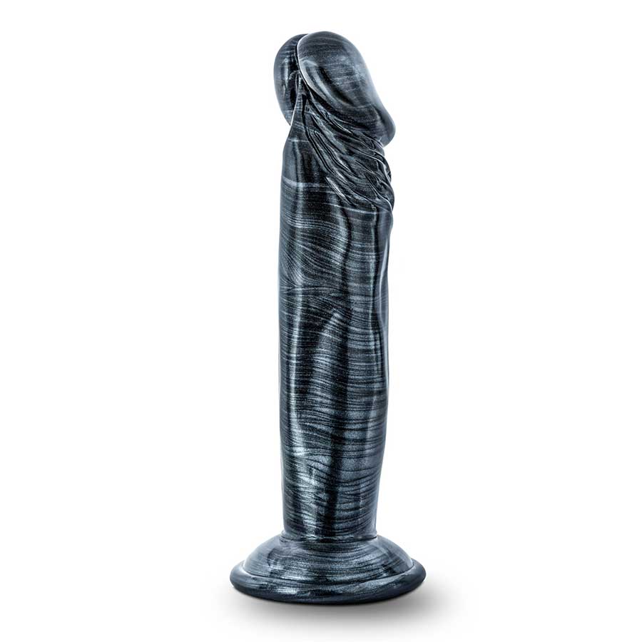 Jet Ebony 6 Inch Carbon Metallic Black Anal Dildo by Blush Novelties、mySite、bottomscart