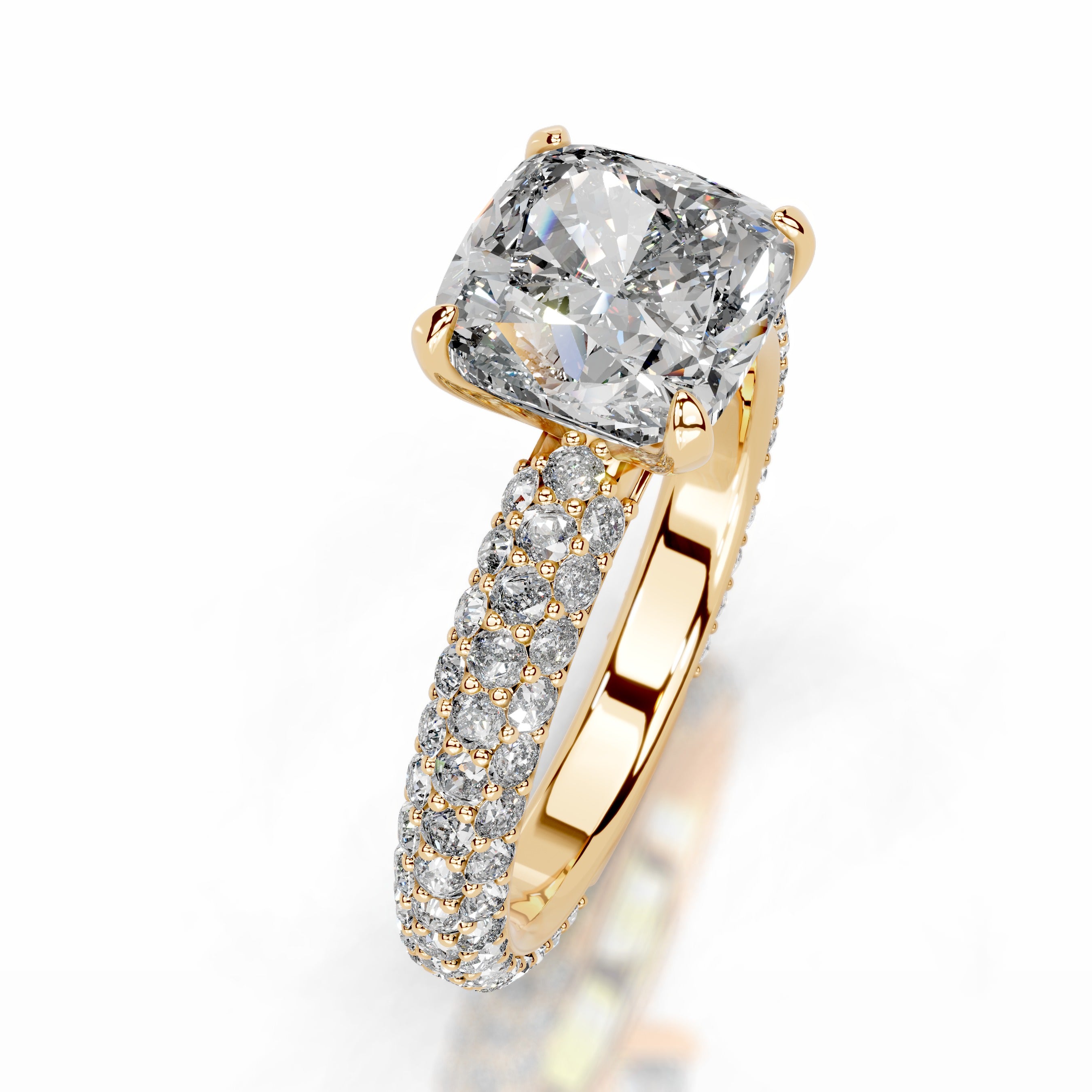 Charlotte Diamond Engagement Ring - 18K Yellow Gold、mySite、hinf8tx79