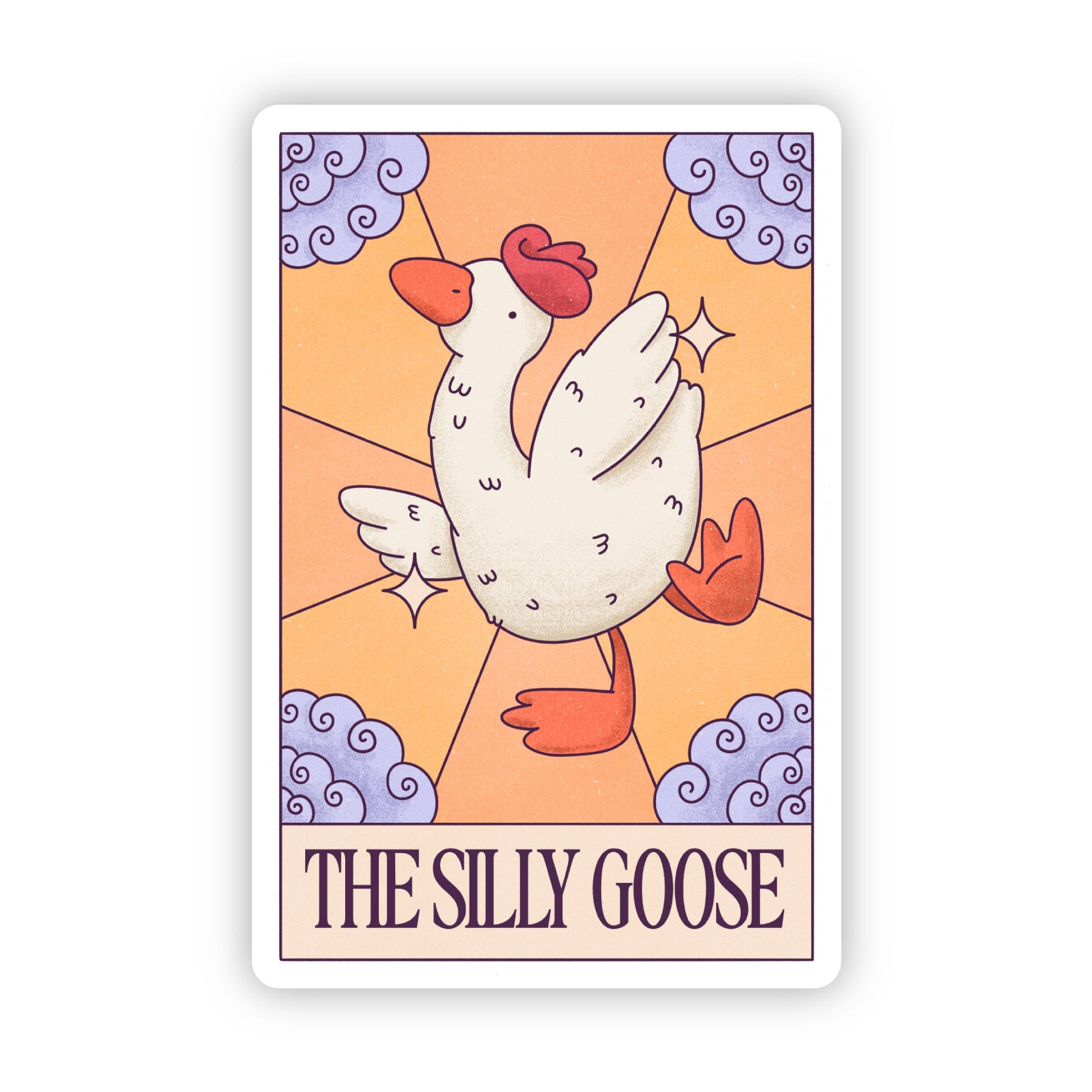  Silly Goose Tarot Card Sticker、mySite、elrpsem3k