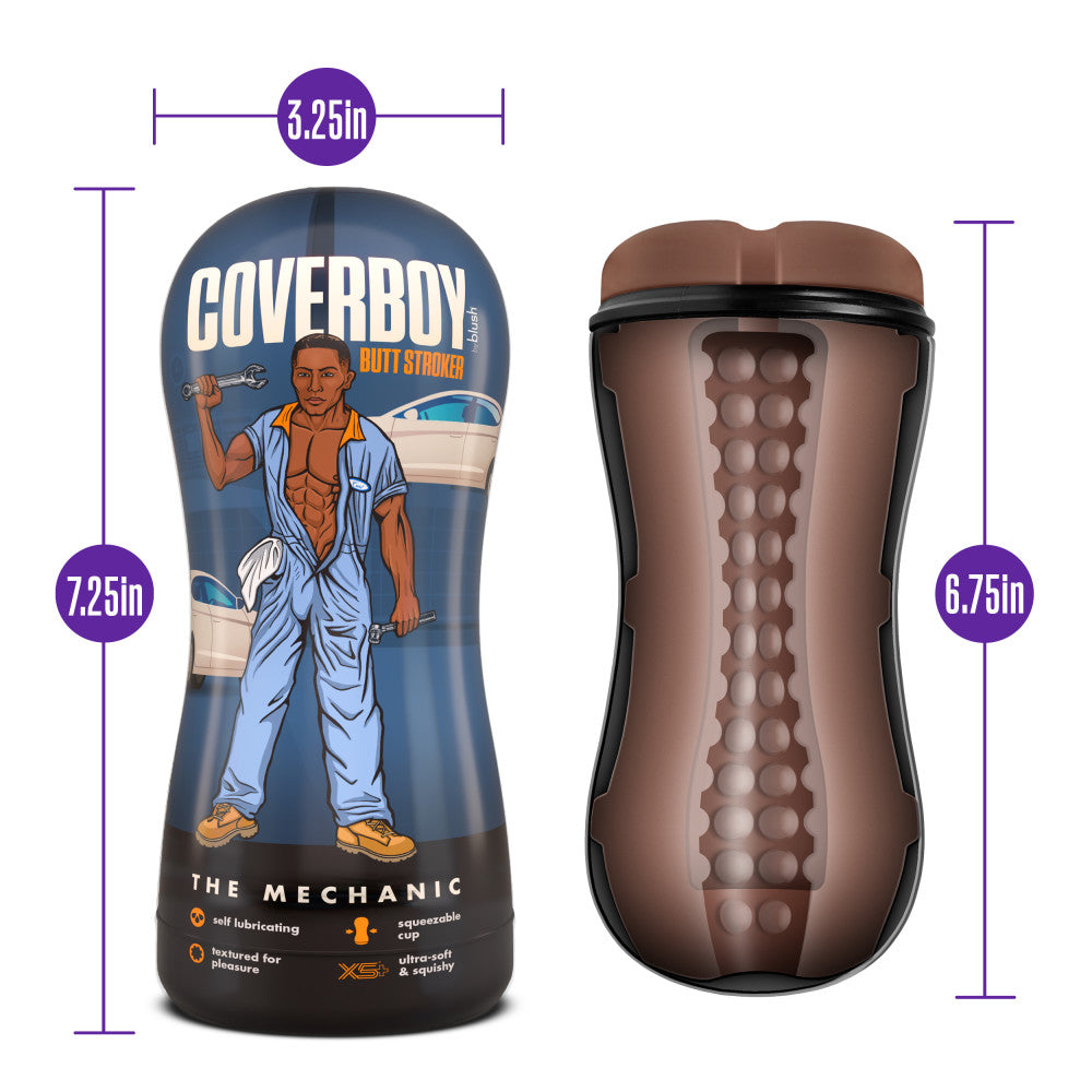Coverboy By Blush® | The Mechanic Self Lubricating Realistic Brown Masturbator / Stroker、mySite、bottomscart