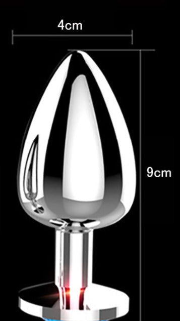 Silver Butt Plug Purple Large、mySite、bottomscart