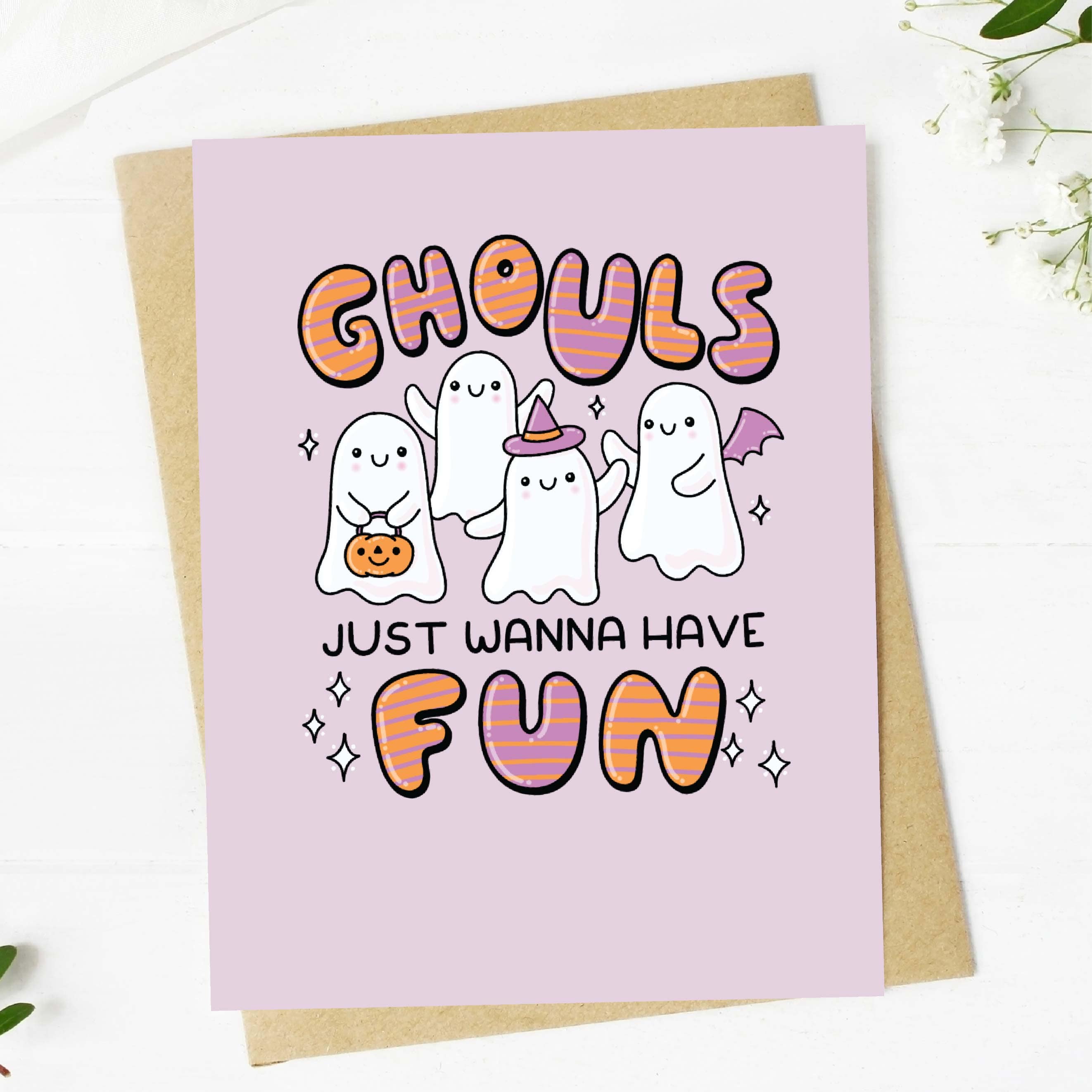  Ghouls Just Wanna Have Fun Halloween Card、mySite、ghnorth