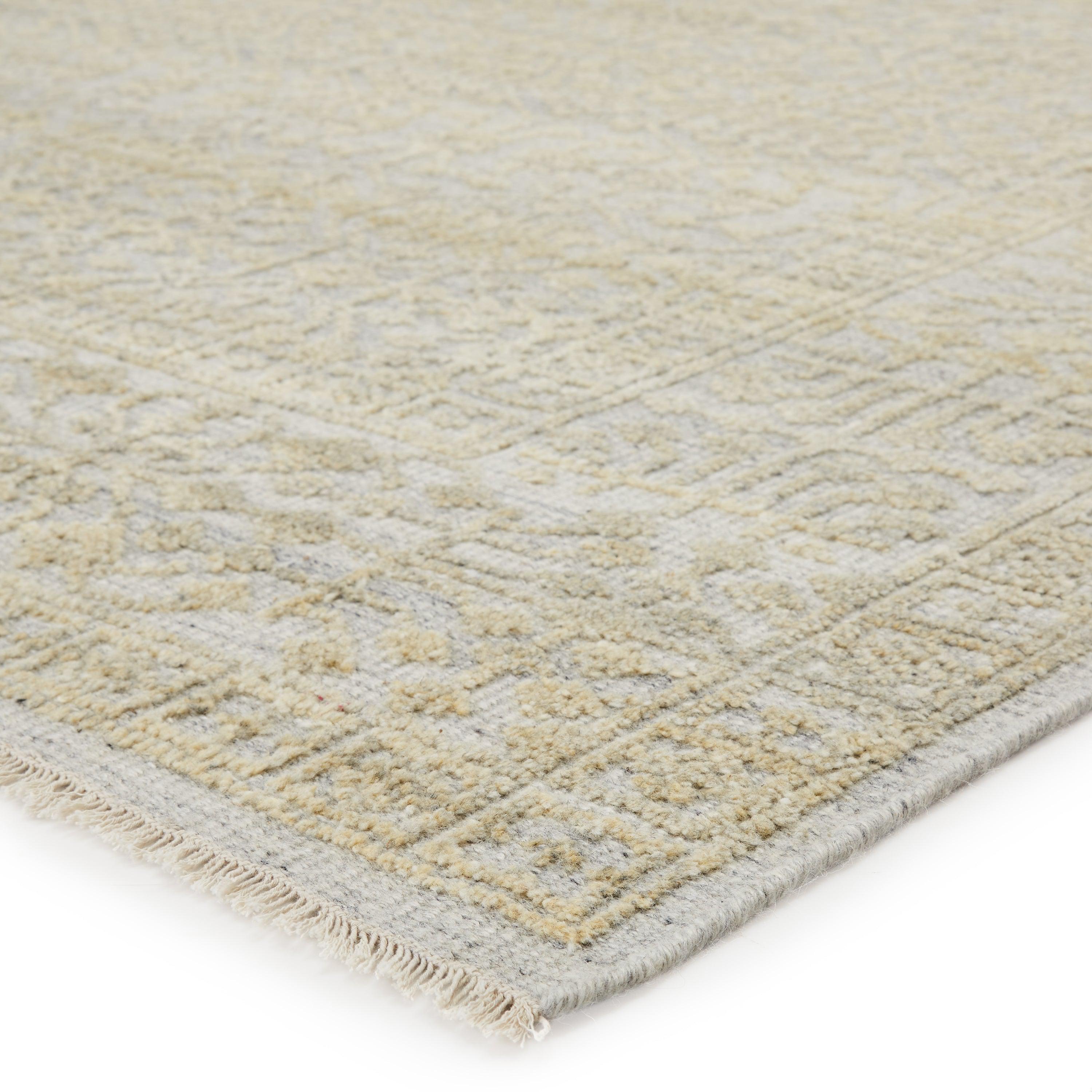 Arinna Hand-Knotted Tribal Beige Gray Area Rug、mySite、gigharbornorthrealestate