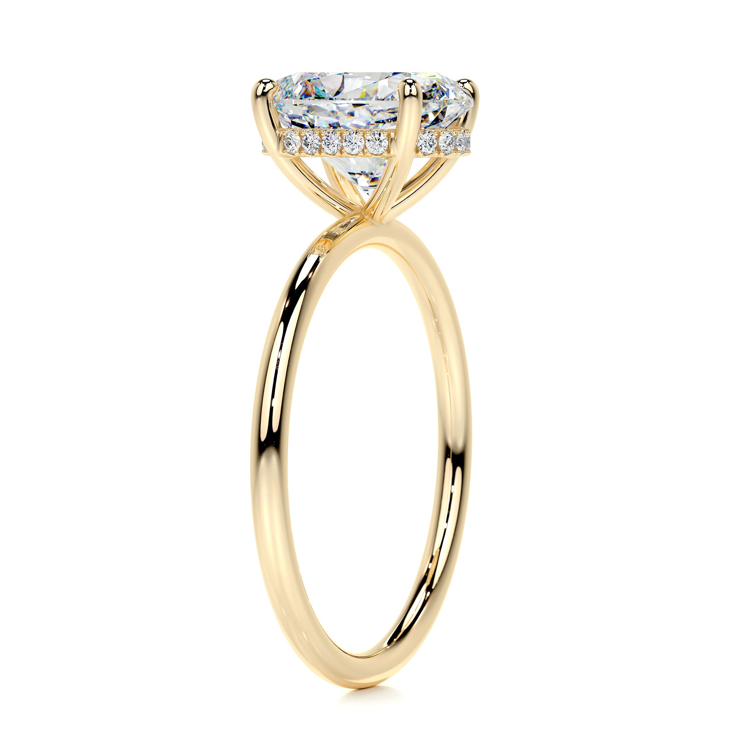 Willow Moissanite & Diamond Ring -18K Yellow Gold (RTS)、mySite、hinf8tx79