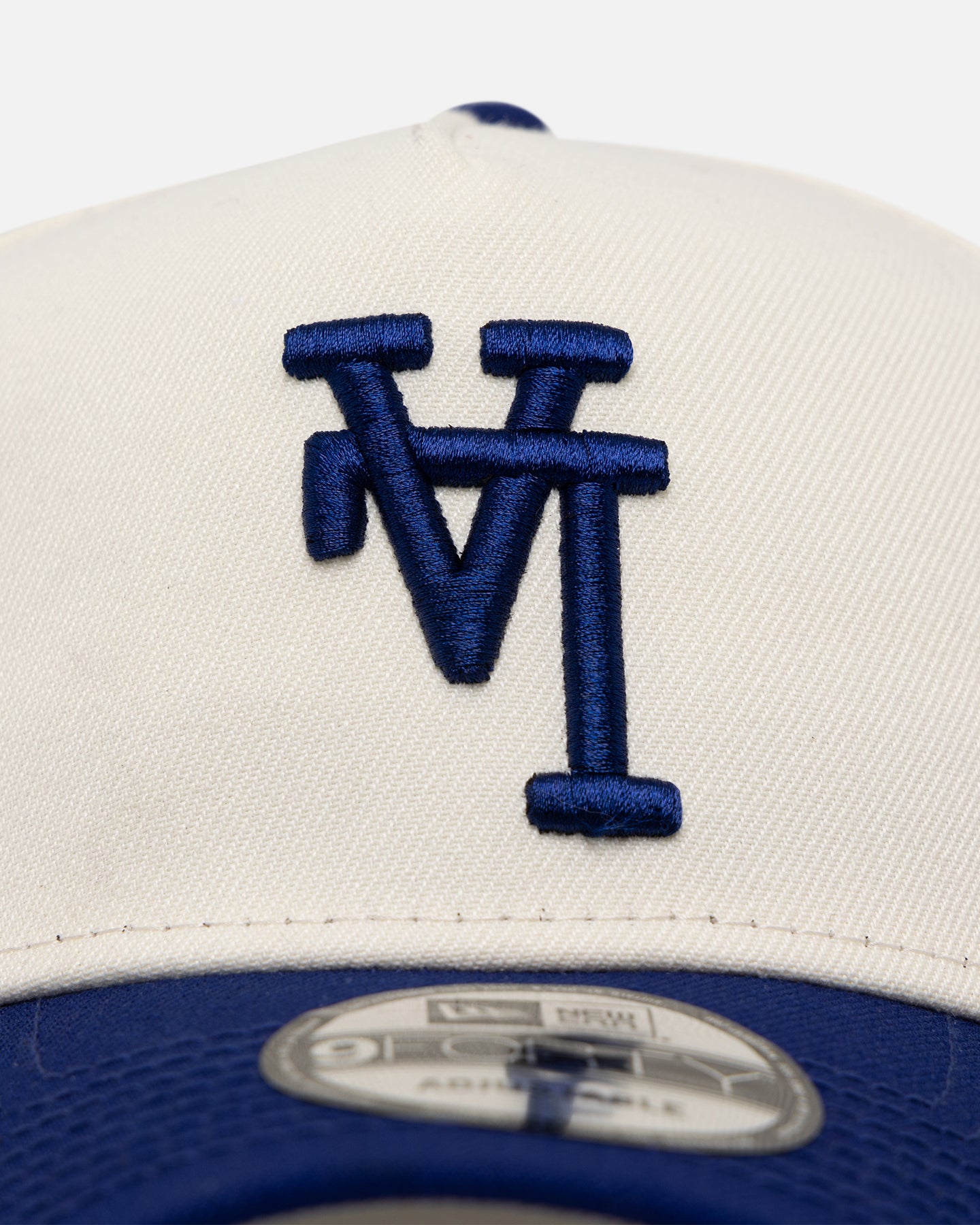 New Era Los Angeles Dodgers 'Upside Down LA Logo' 9FORTY A-Frame Snapback Chrome/Dark Royal、mySite、zt4zffjzw
