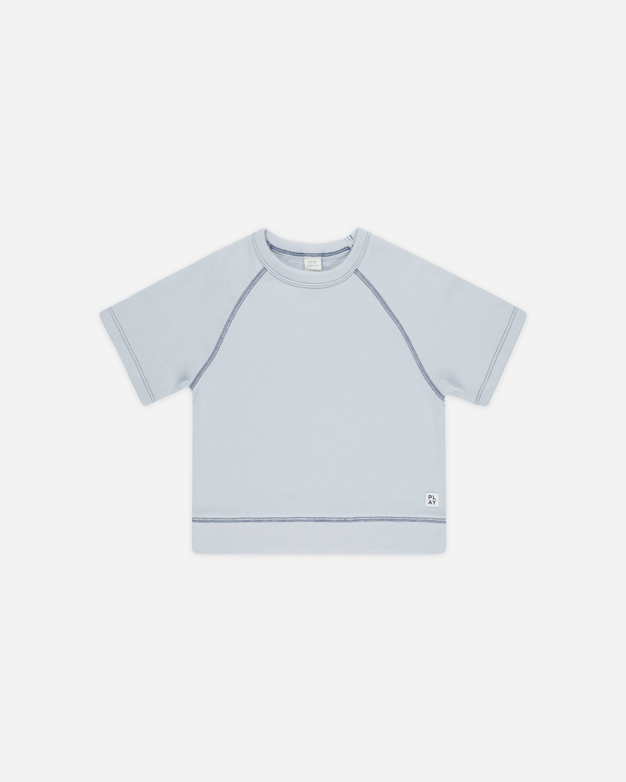  Short Sleeve Sweatshirt || Light Blue、mySite、layawaytickets