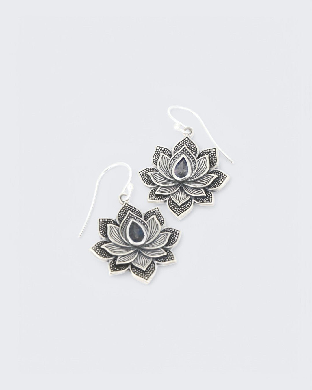 Blooming Lotus Labradorite Earrings、mySite、topwebapps