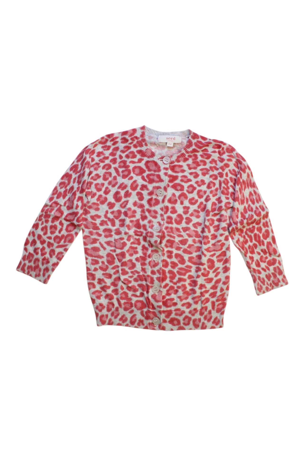 Seed Animal Print Cardigan 2T、mySite、g9winljtr
