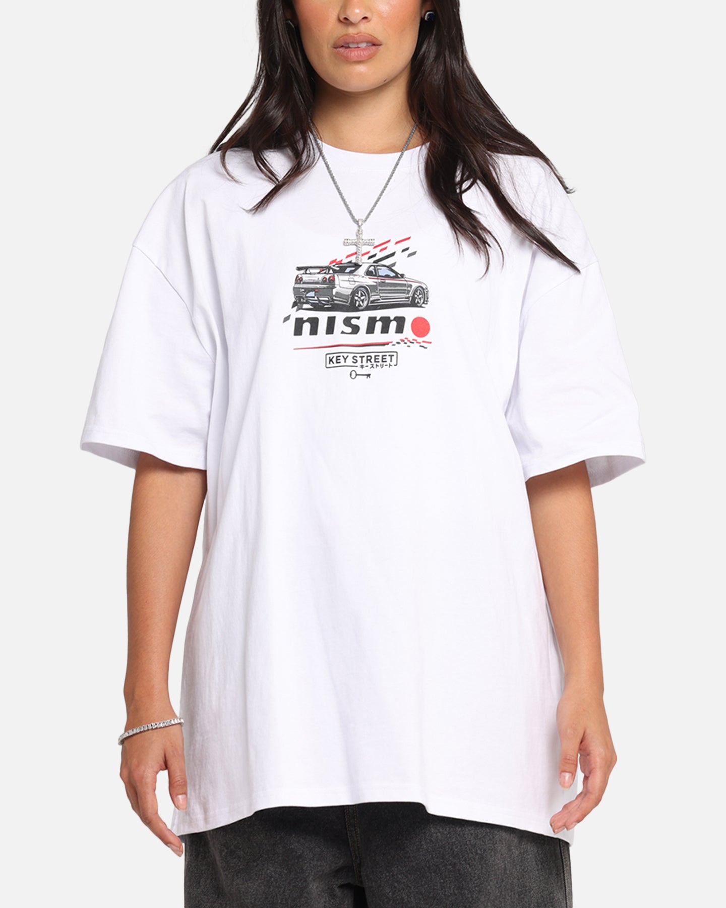 Key Street Nismo R34 GTR T-Shirt White、mySite、zt4zffjzw