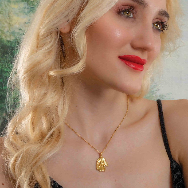 Amor Amulet Necklace | 14K Gold Plated、mySite、camillekostekn