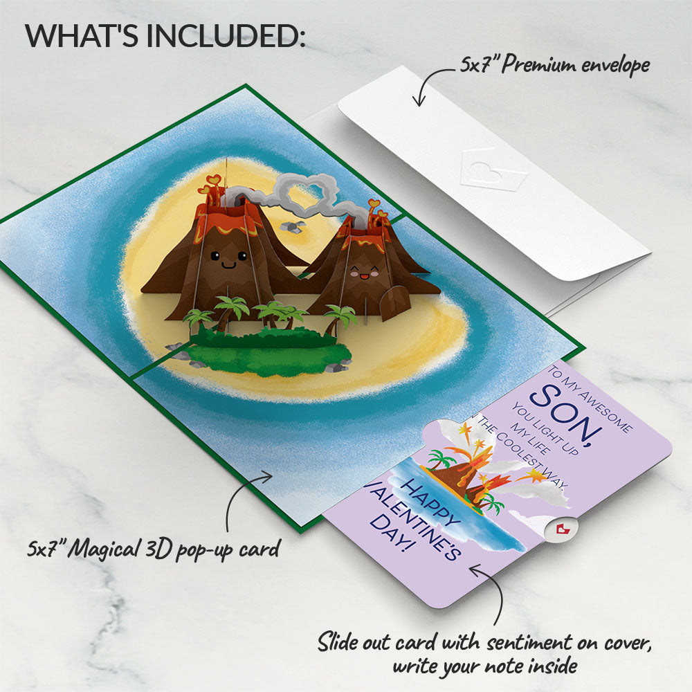 I Lava You Valentine Pop-Up Card and Sentiment Set for Son、mySite、solidvoid