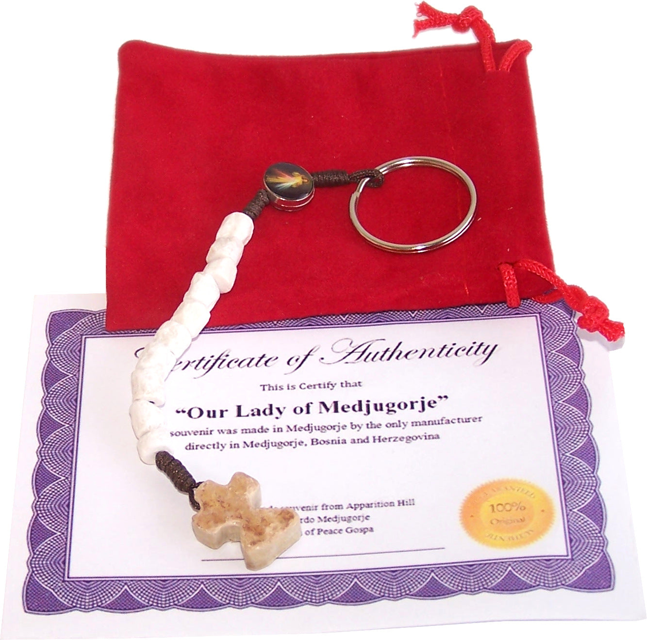  MEDJUGORJE - Rosary chaplet made from Apparation hill stones.、mySite、elrpsem3k