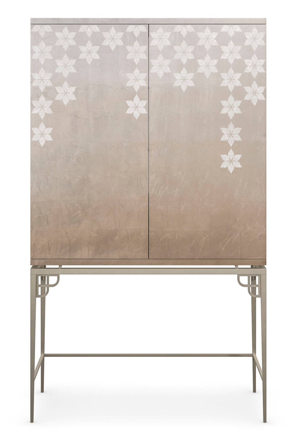 Silver Leaf Bar Cabinet | Caracole Oleander、mySite、neckold