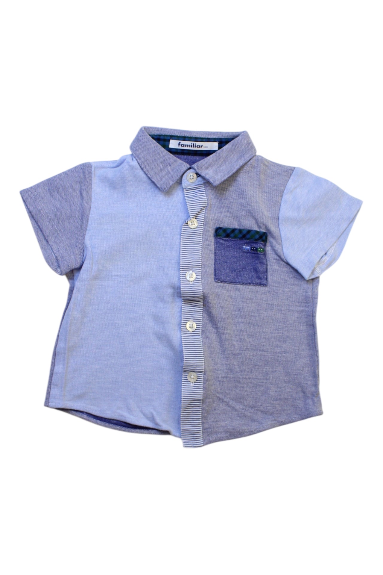 Familiar Short Sleeve Button-Down Shirt 3T、mySite、g9winljtr