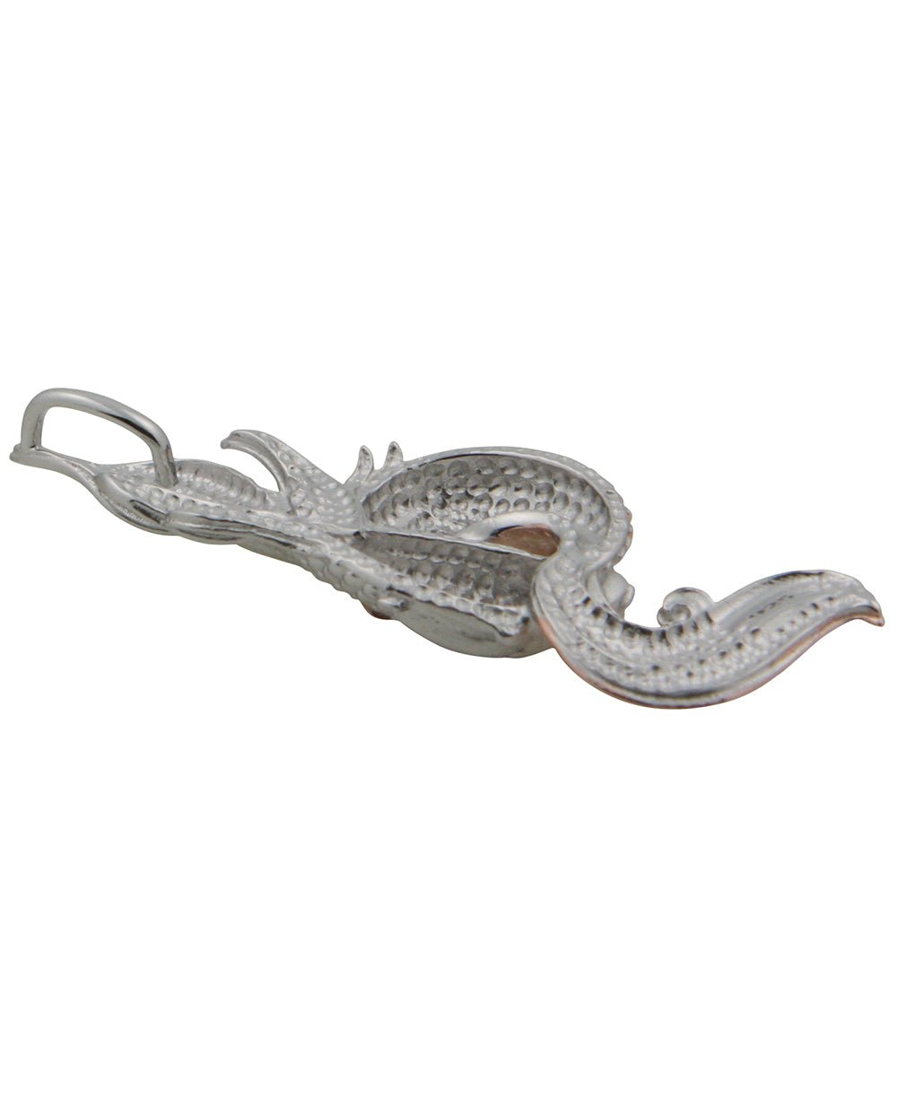 Golden Fish Auspicious Symbol Pendant, Sterling Silver with Rose Gold、mySite、topwebapps