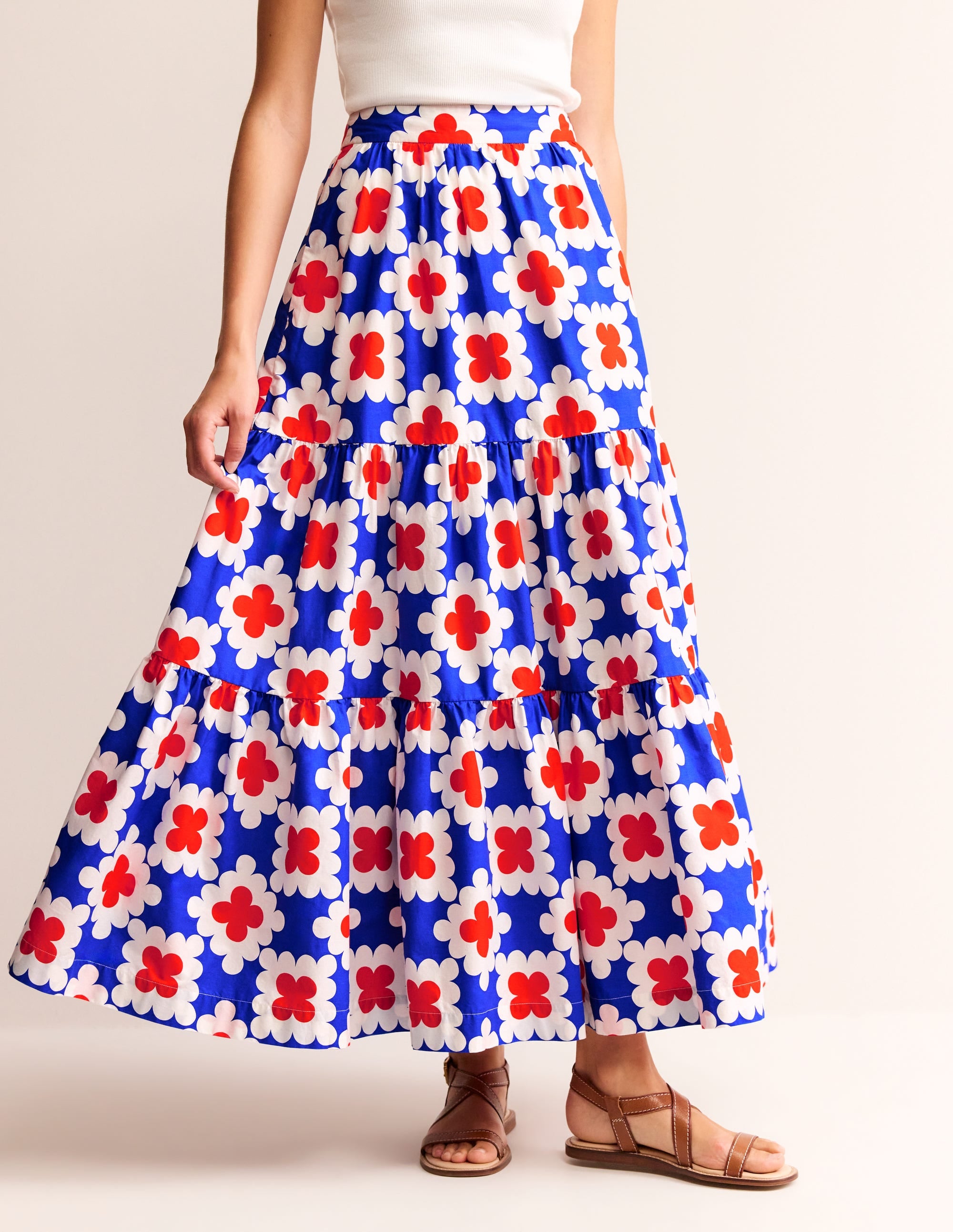  Lorna Tiered Maxi Skirt-Surf the Web, Abstract Tile、mySite、ashleygrahame
