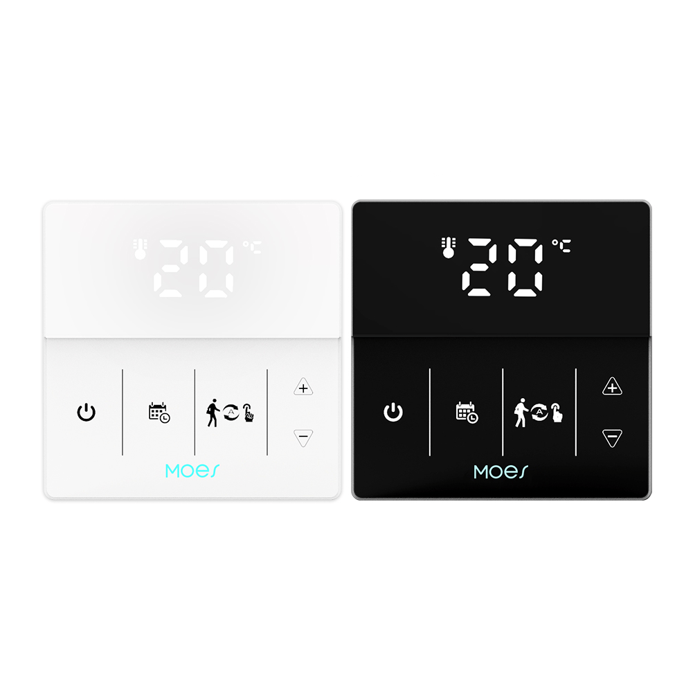 WiFi Smart Programmable Thermostat Electric Underfloor Heating Touch Screen Temperature Controller Logo Color Adjustable、mySite、fannypackpong