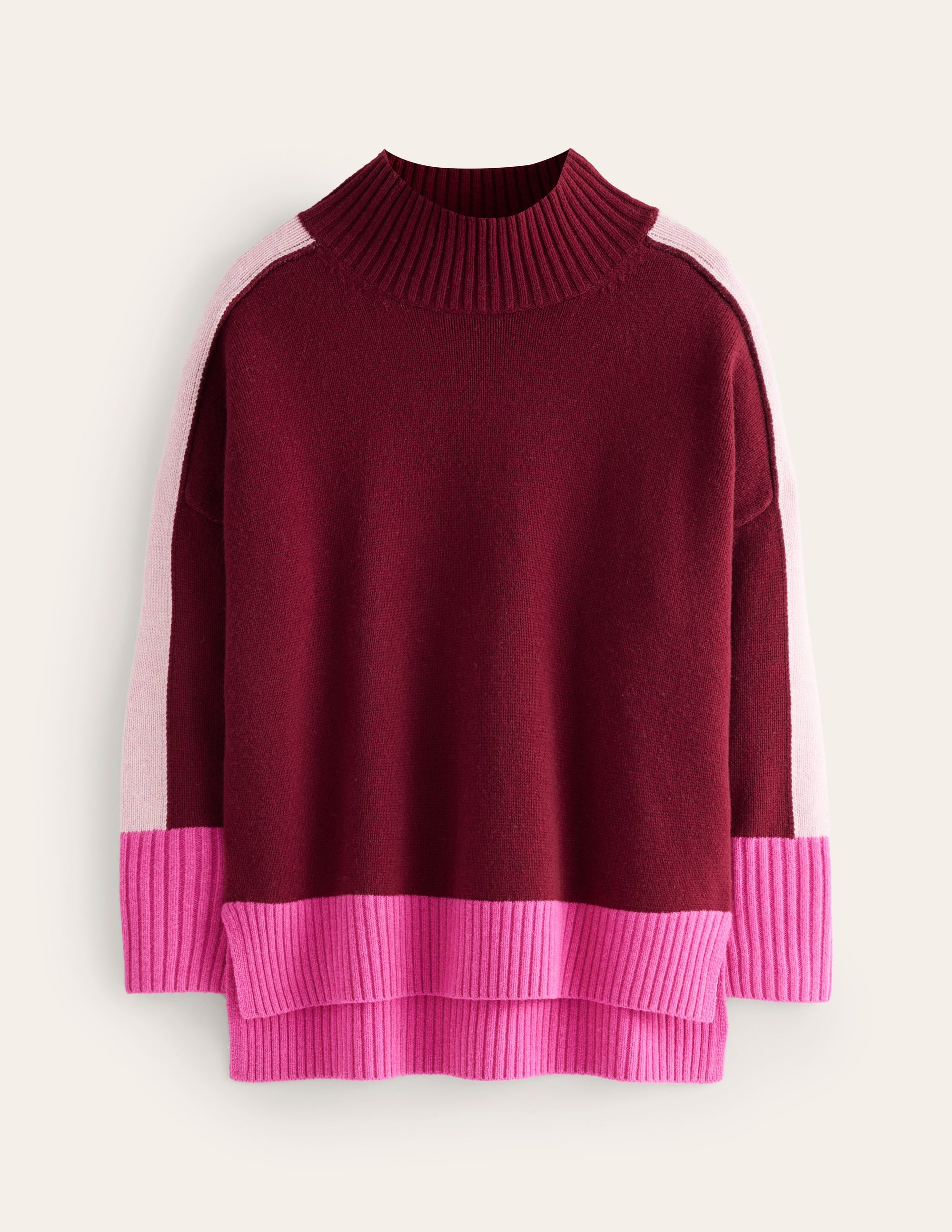  Jessica Oversized Jumper-Deep Wisteria, Colour Block、mySite、ashleygrahame