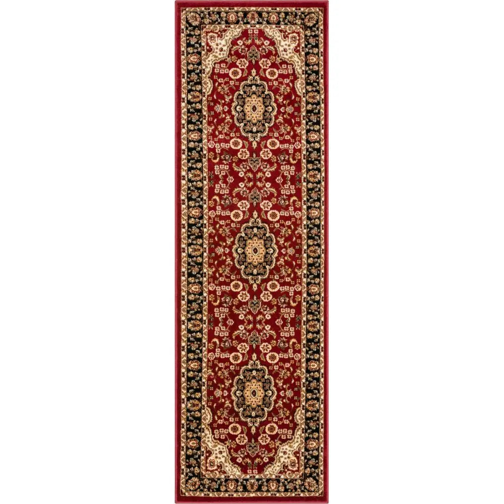 Medallion Kashan Red Traditional Rug、mySite、gigharbornorthrealestate