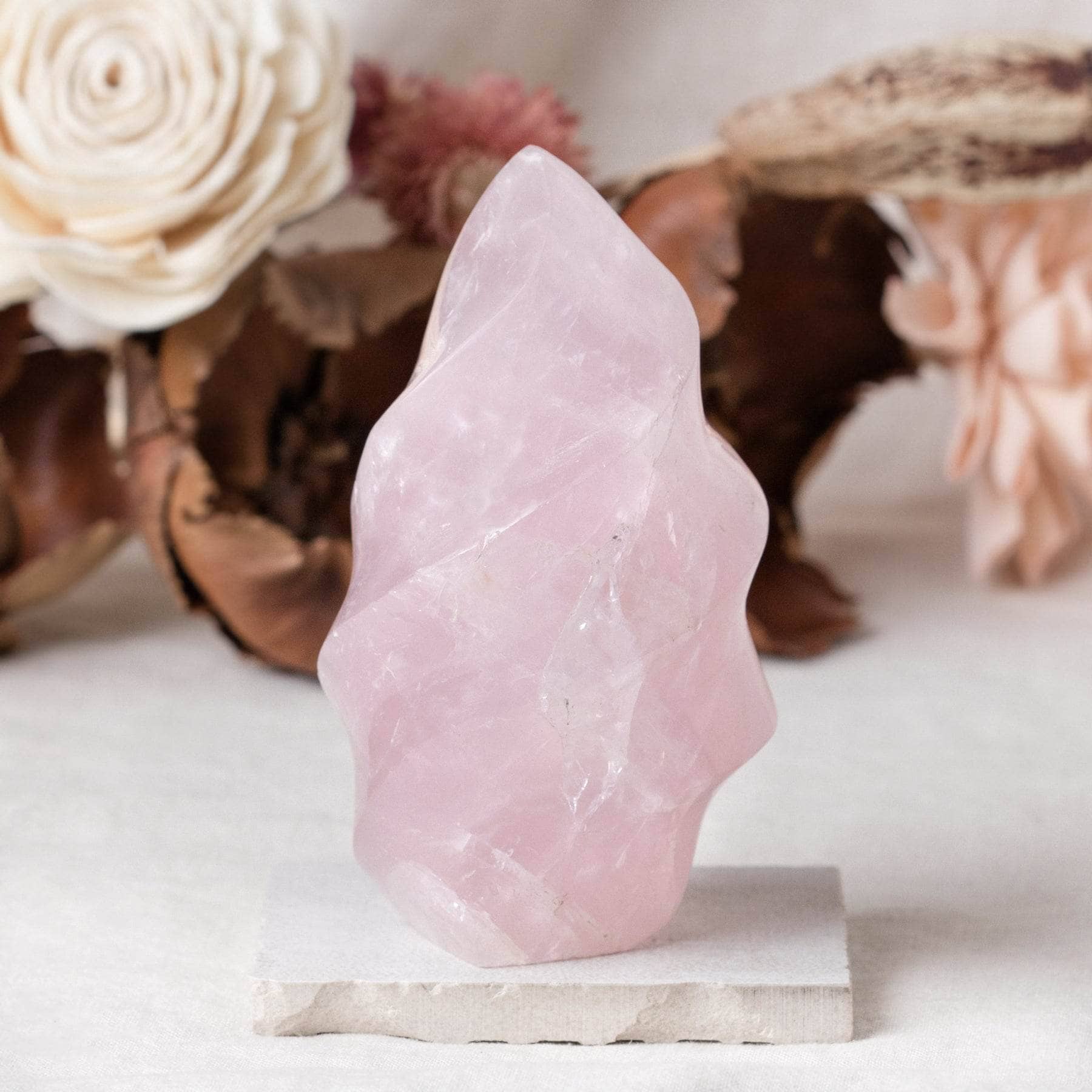 Rose Quartz Flame Crystals - 1 of a Kind、mySite、hinf8tx79