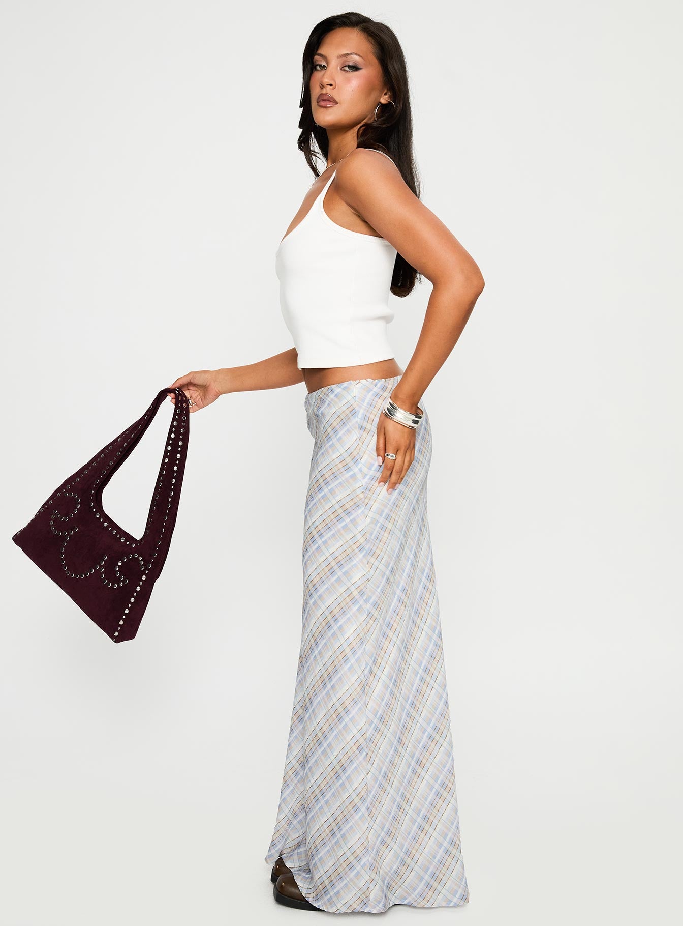 Quianna Maxi Skirt Multi、mySite、solidvoid